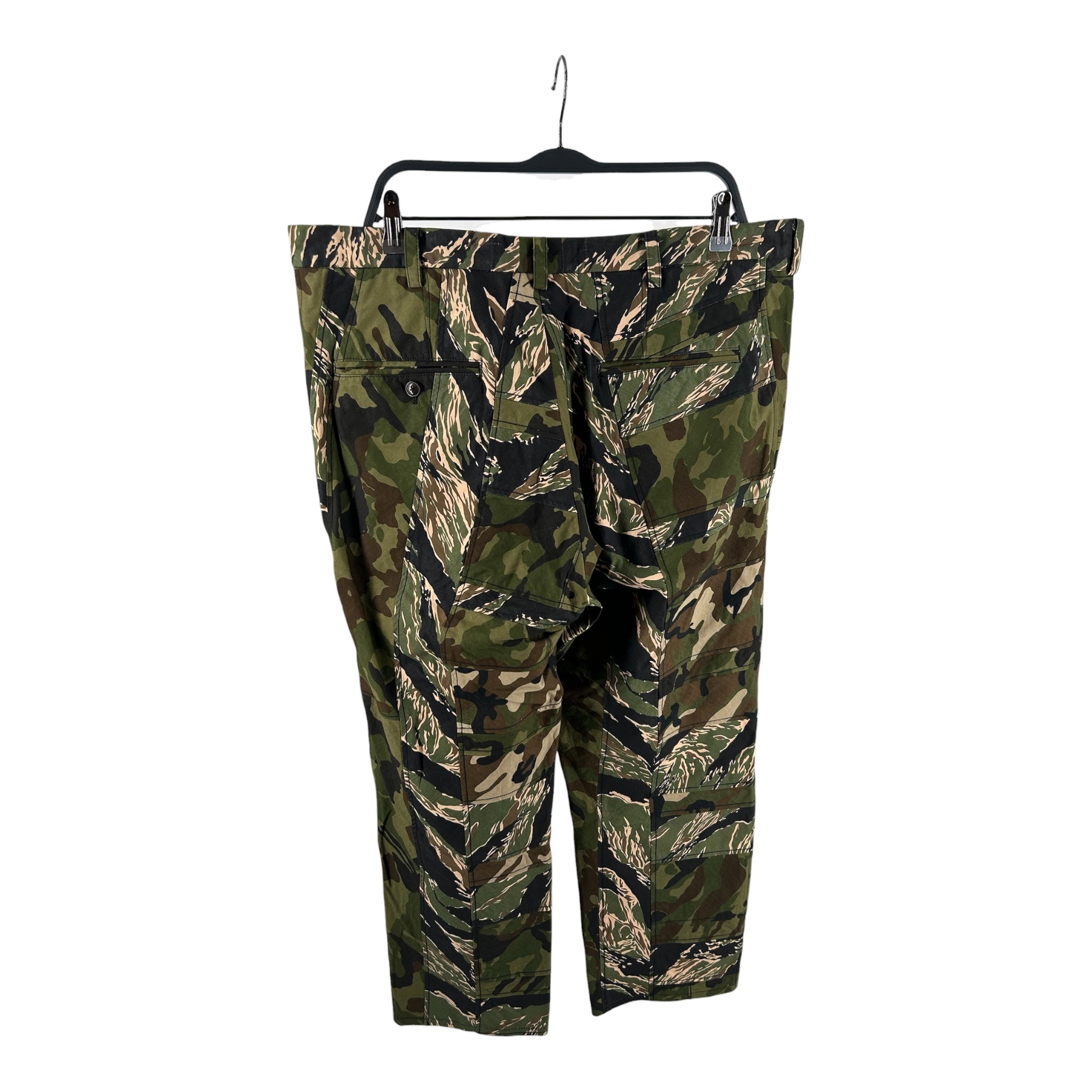 YOHJI YAMAMOTO/Straight Pants/S/Cotton/GRN/Camo Double Cargo view 2