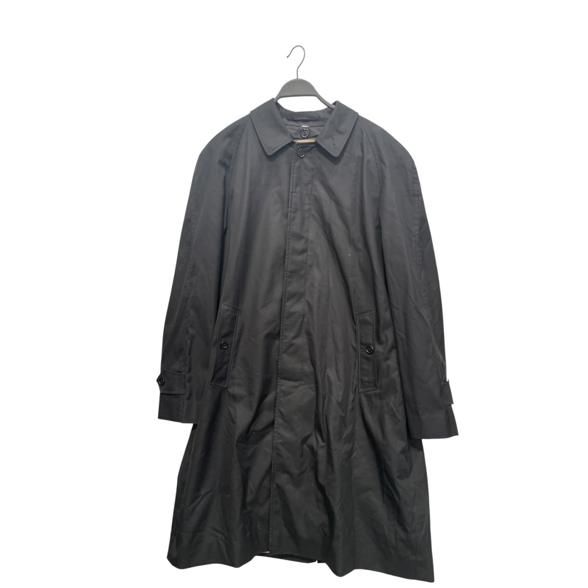 BURBERRY LONDON/Trench Coat/56/Cotton/BLK/plaid liner view 1