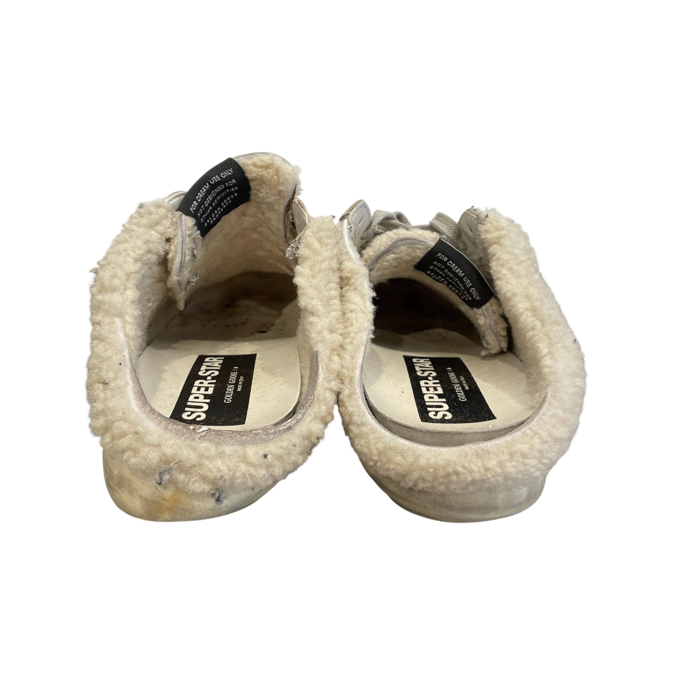 GOLDEN GOOSE/Low-Sneakers/EU 39/Leather/WHT/GLITTER STAR / SLIDE ON view 4