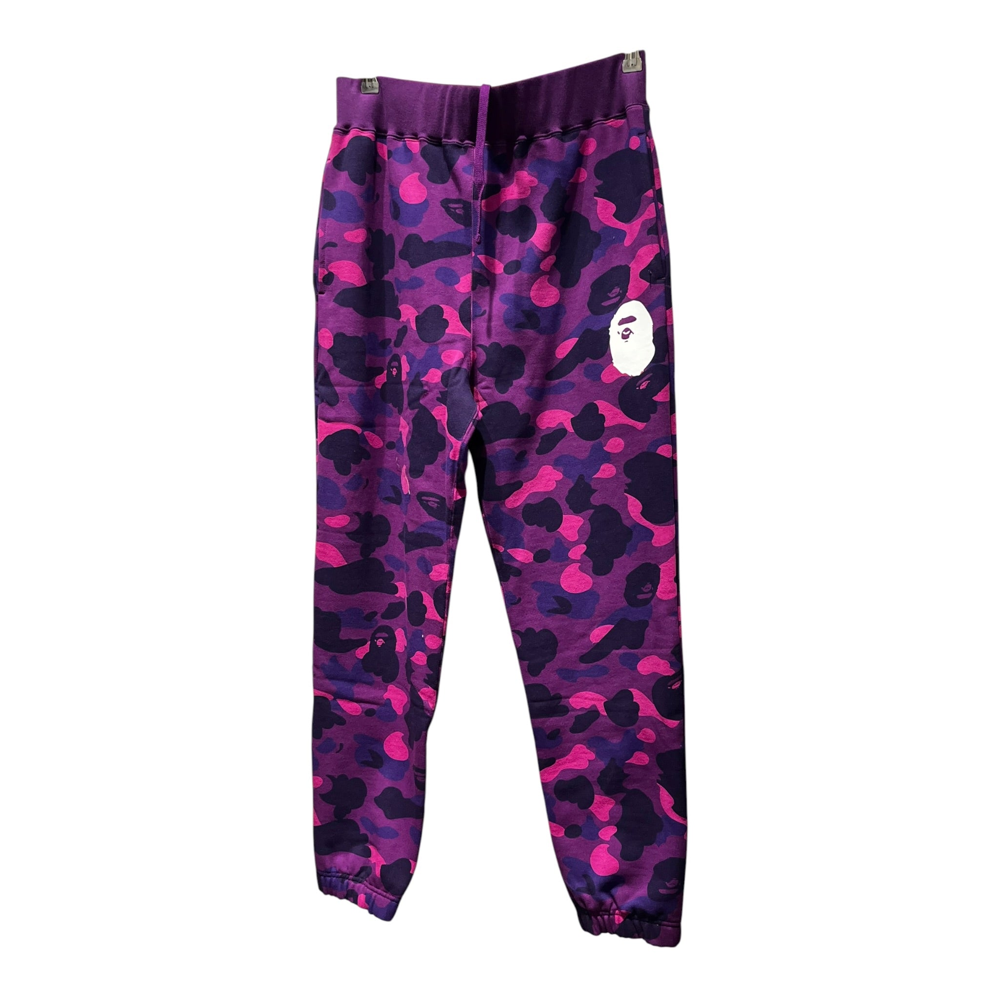 A BATHING APE/Pants/M/Cotton/PPL/Joggers/Camouflage/(2)Ape Head Patch view 1