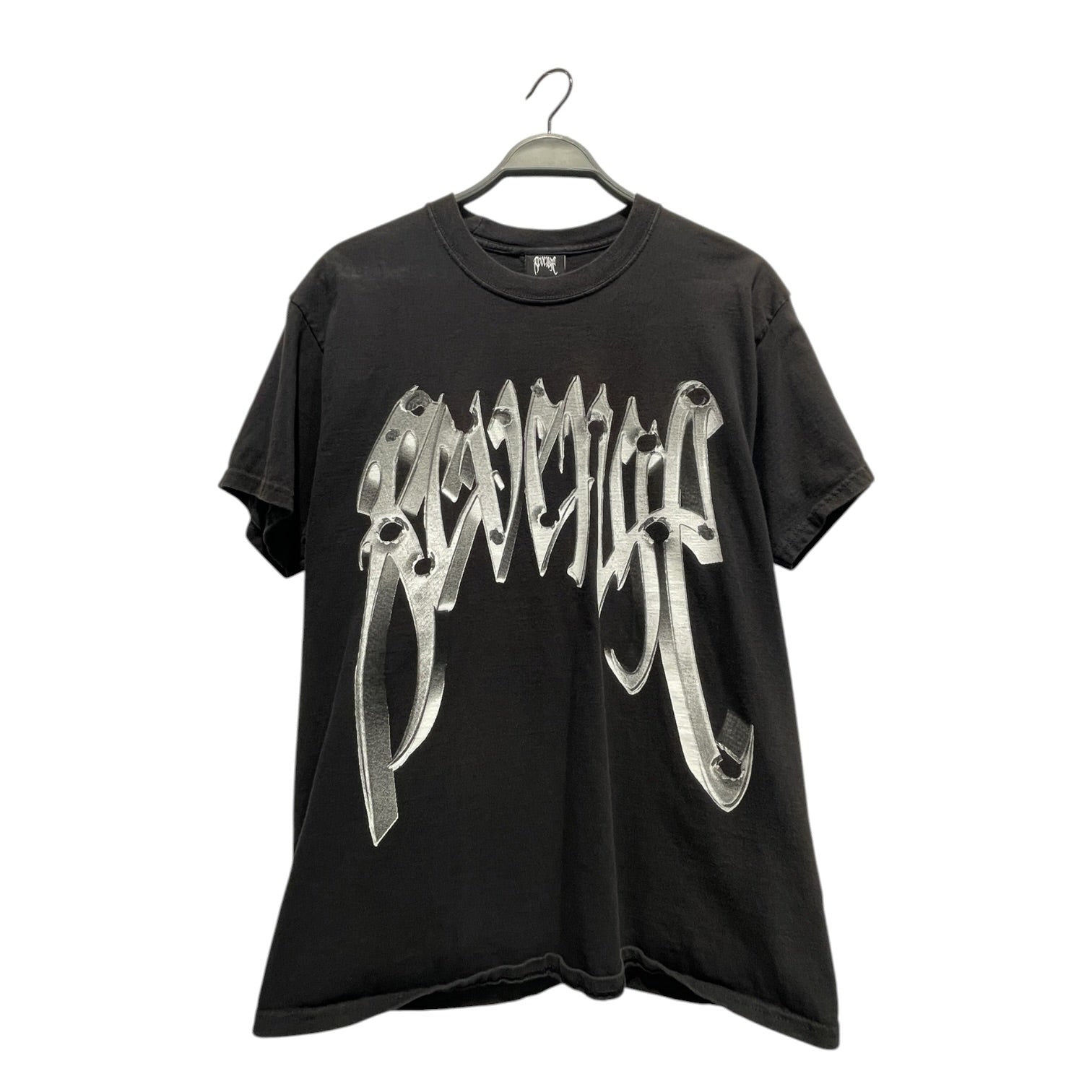 Revenge/T-Shirt/L/Cotton/BLK/Silver Script w/ Bullet Holes view 2