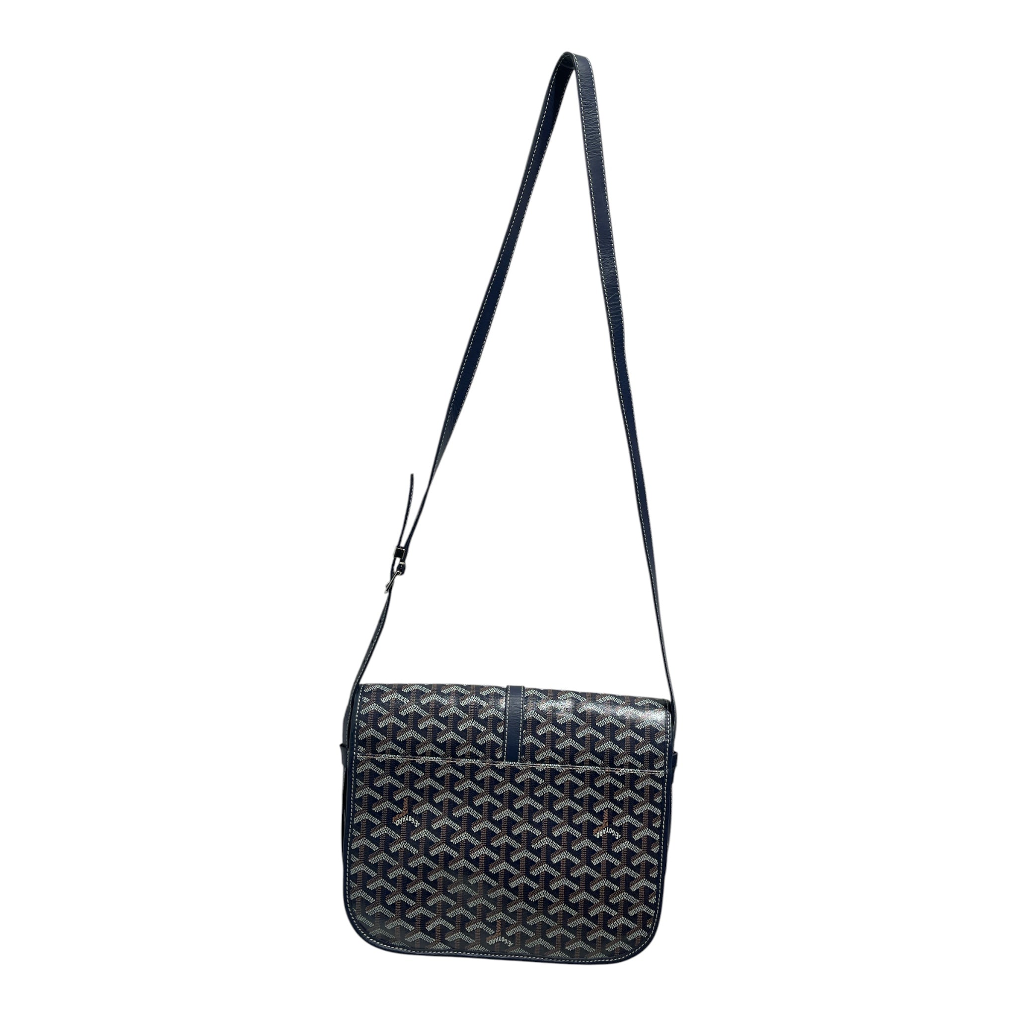 GOYARD/Cross Body Bag/All Over Print/NVY/Belvedere II Messenger MM view 2