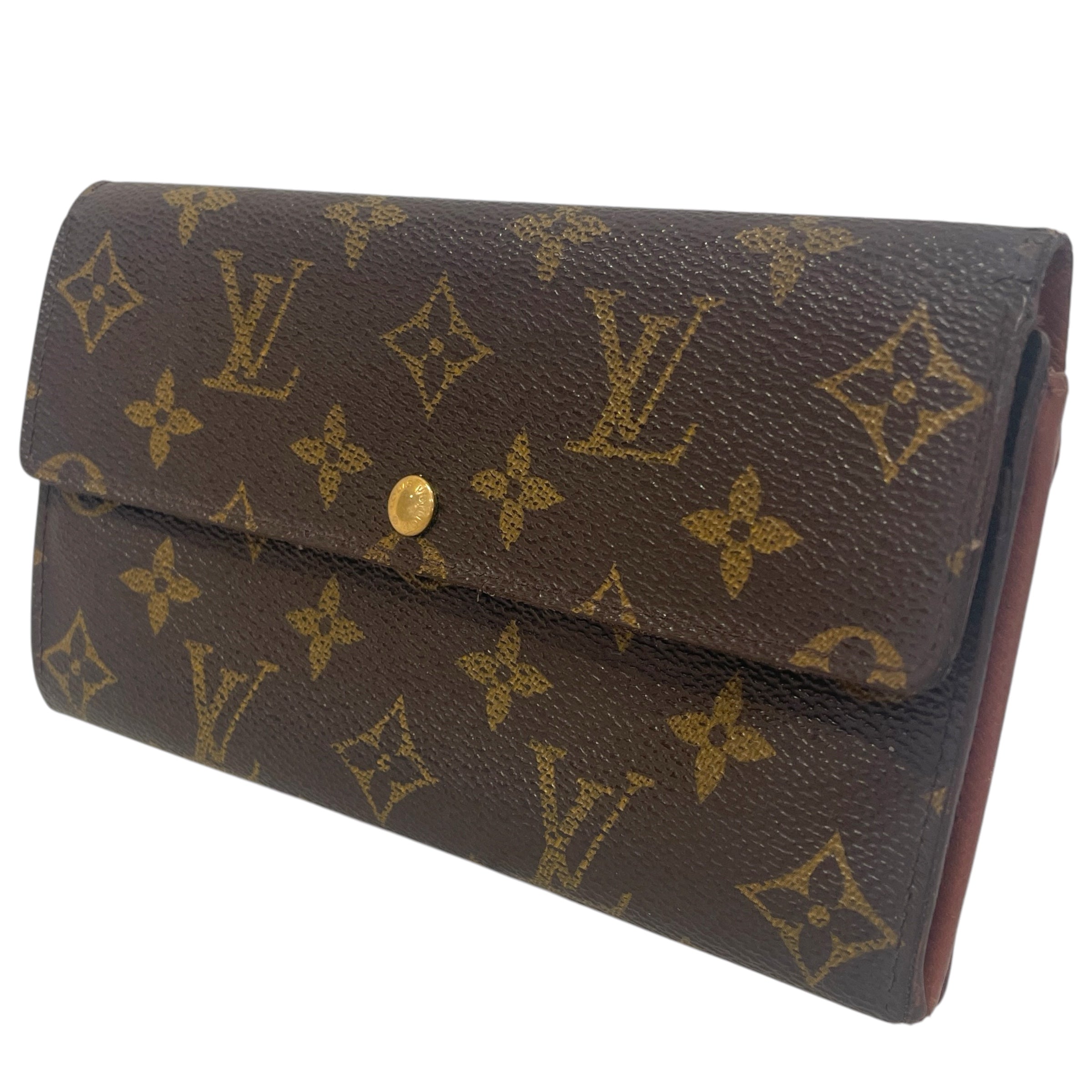 LOUIS VUITTON/Long Wallet/Monogram/Leather/BRW/M's/Porte Monnaie Tresor view 1