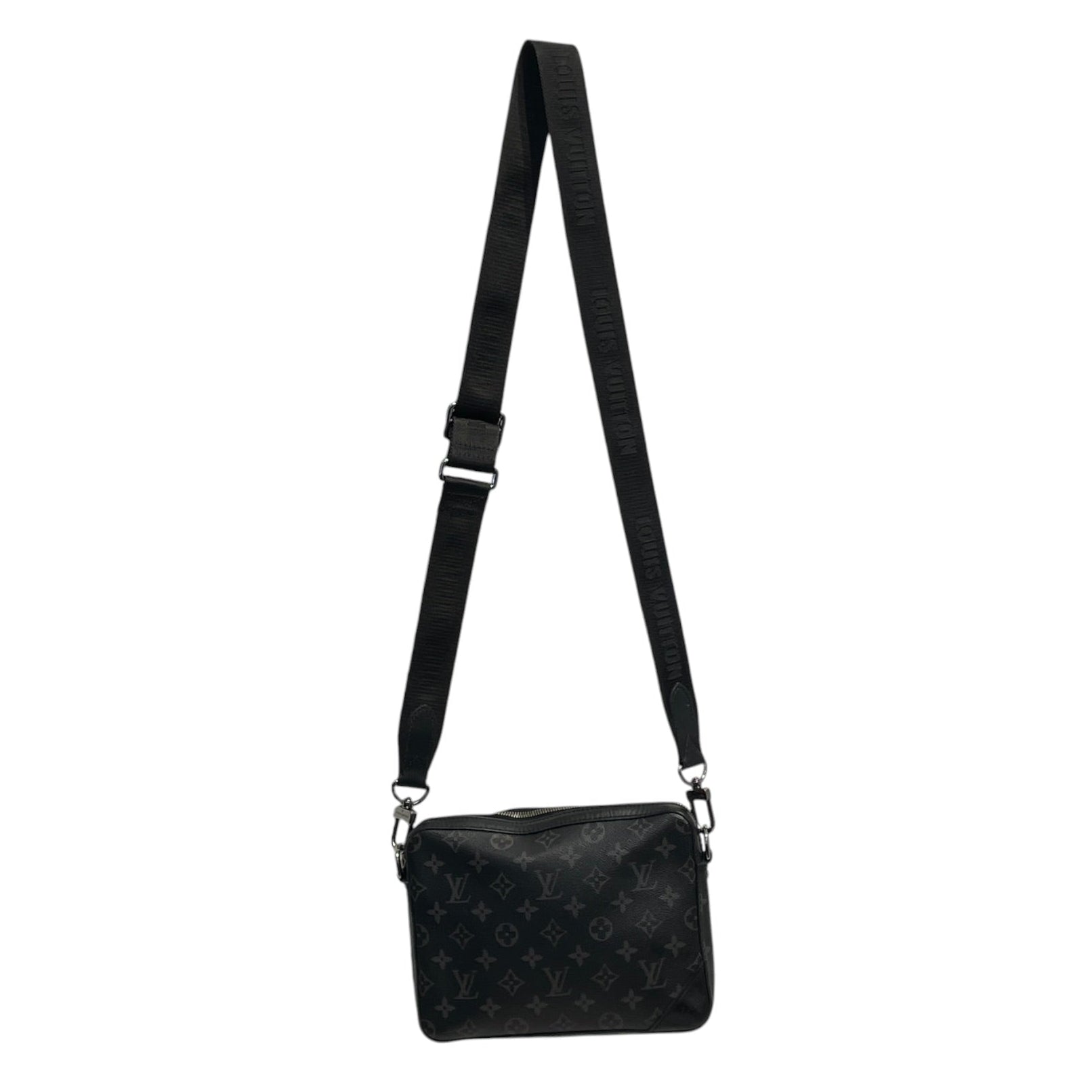 LOUIS VUITTON/Cross Body Bag/Monogram/Leather/BLK/REVERSE MONOGRAM ECLIPSE view 2
