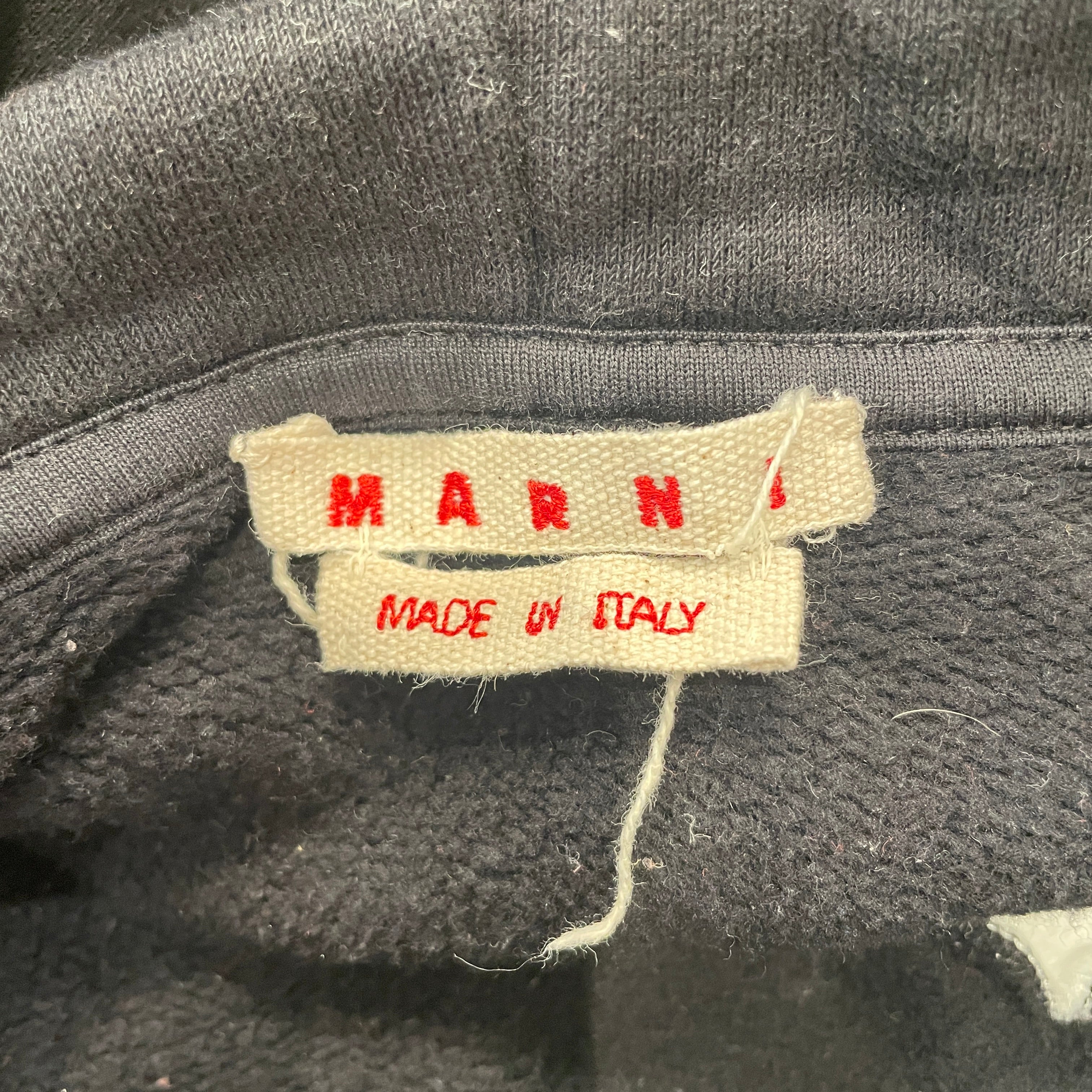 MARNI/Hoodie/50/Cotton/BLK/WHITE OVERSIZED POLKA DOTS view 3