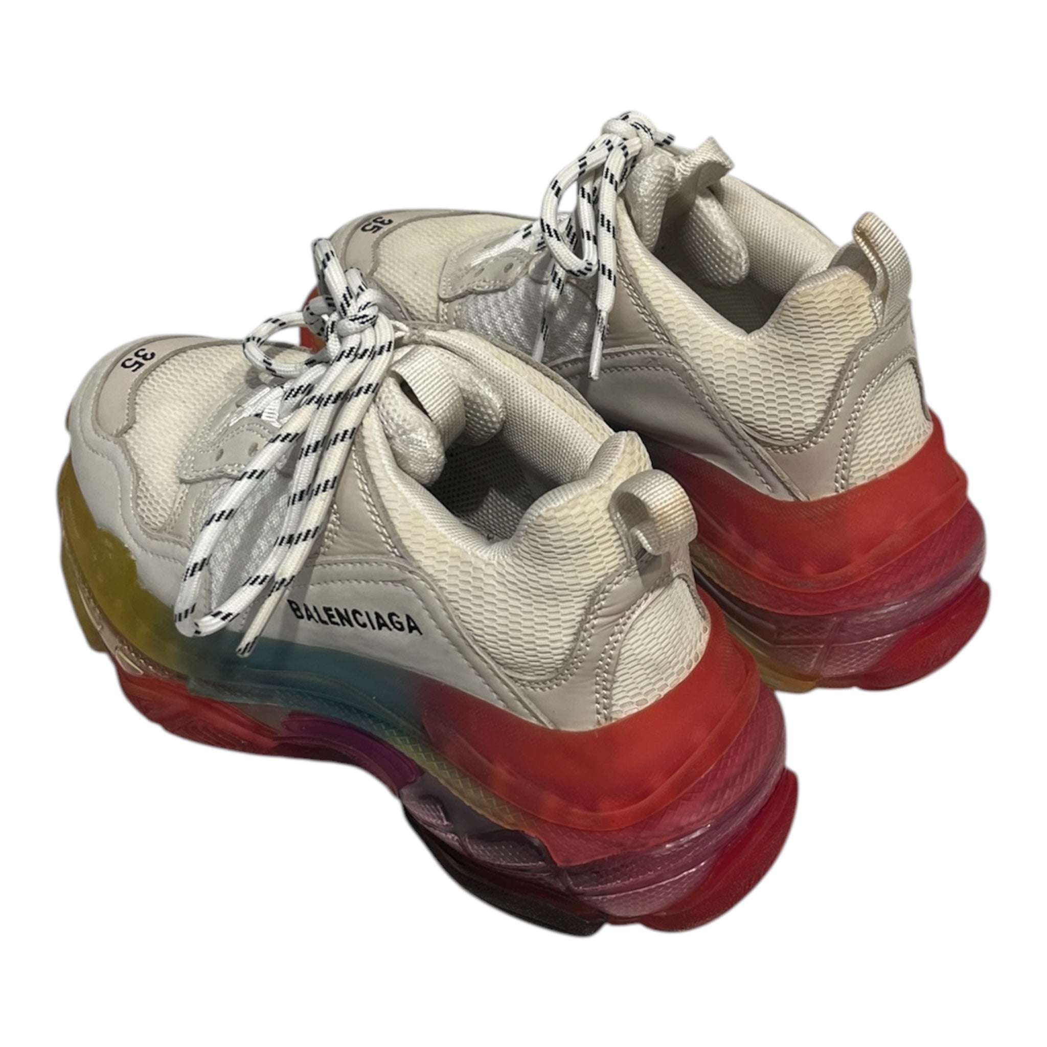 BALENCIAGA/Low-Sneakers/EU 35/CRM/TRIPLE S WOMEN view 2