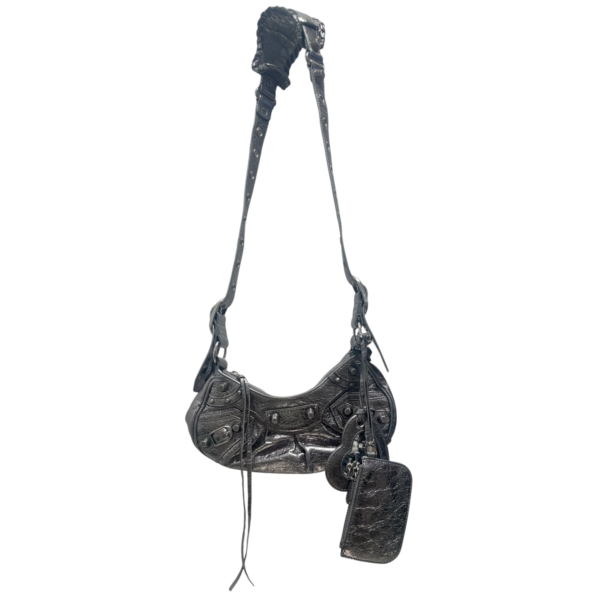 BALENCIAGA/Cross Body Bag/Leather/SLV/CITY BAG/LAMBSKIN/ view 1