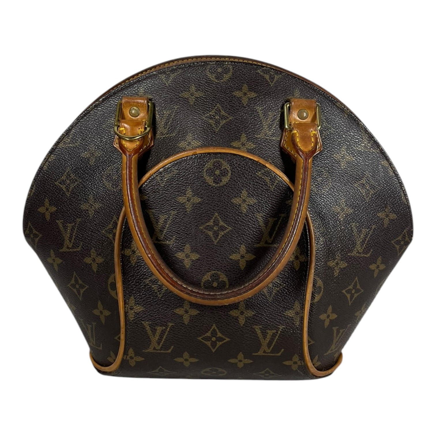 LOUIS VUITTON/Hand Bag/Monogram/Leather/CML/Vintage Ellipse Bowling Bag view 2