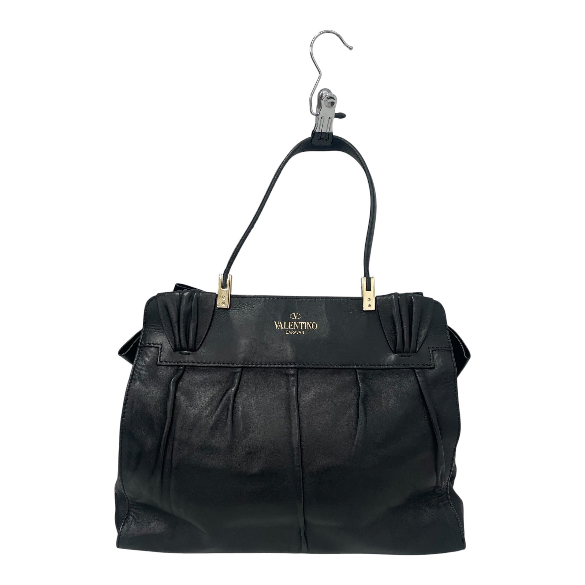 VALENTINO GARAVANI/Hand Bag/Leather/BLK/APHRODITE BIG BOW view 2