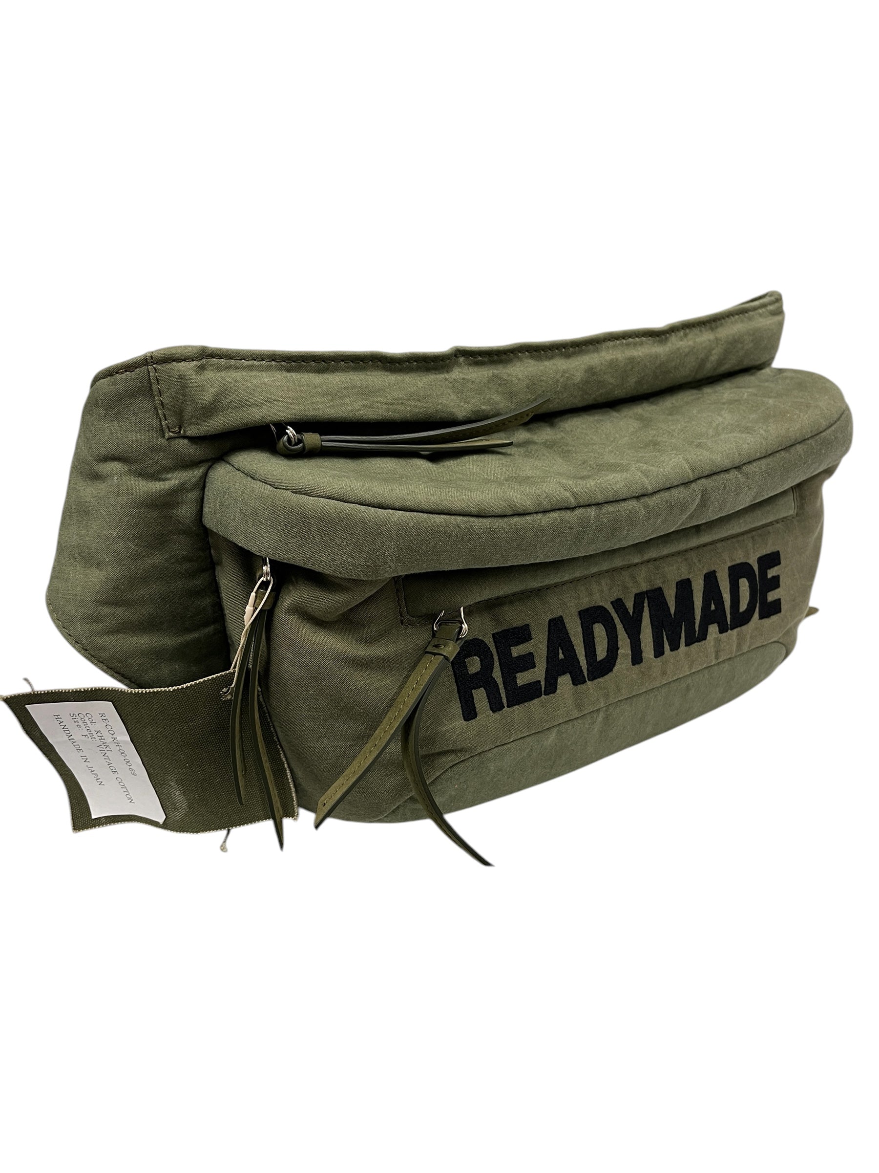 READYMADE/Fanny Pack/Cotton/KHK/Olive Logo Belt Bag view 3
