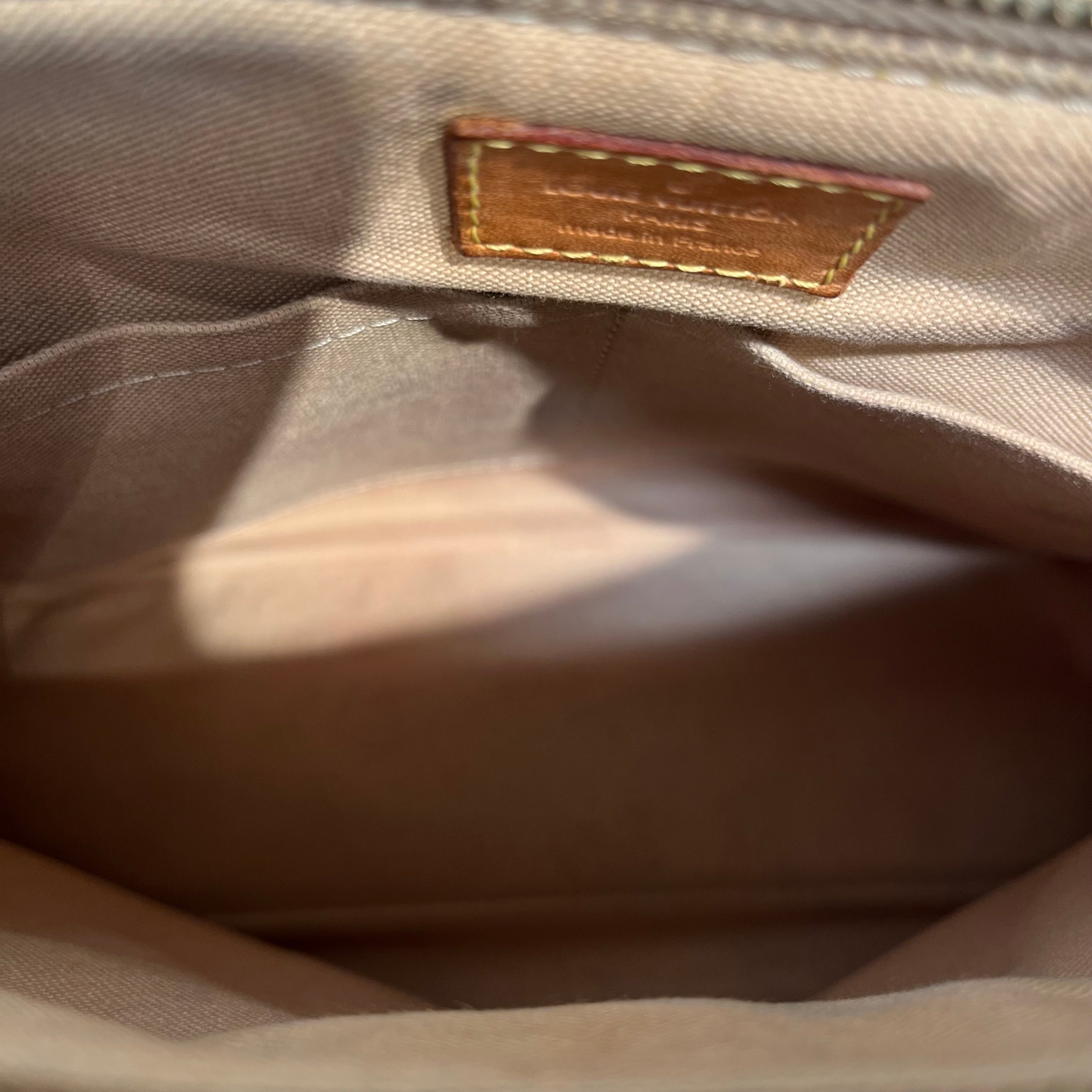 LOUIS VUITTON/Hand Bag/Monogram/WHT/BROWN LEATHER ACCENT DAMIER view 4