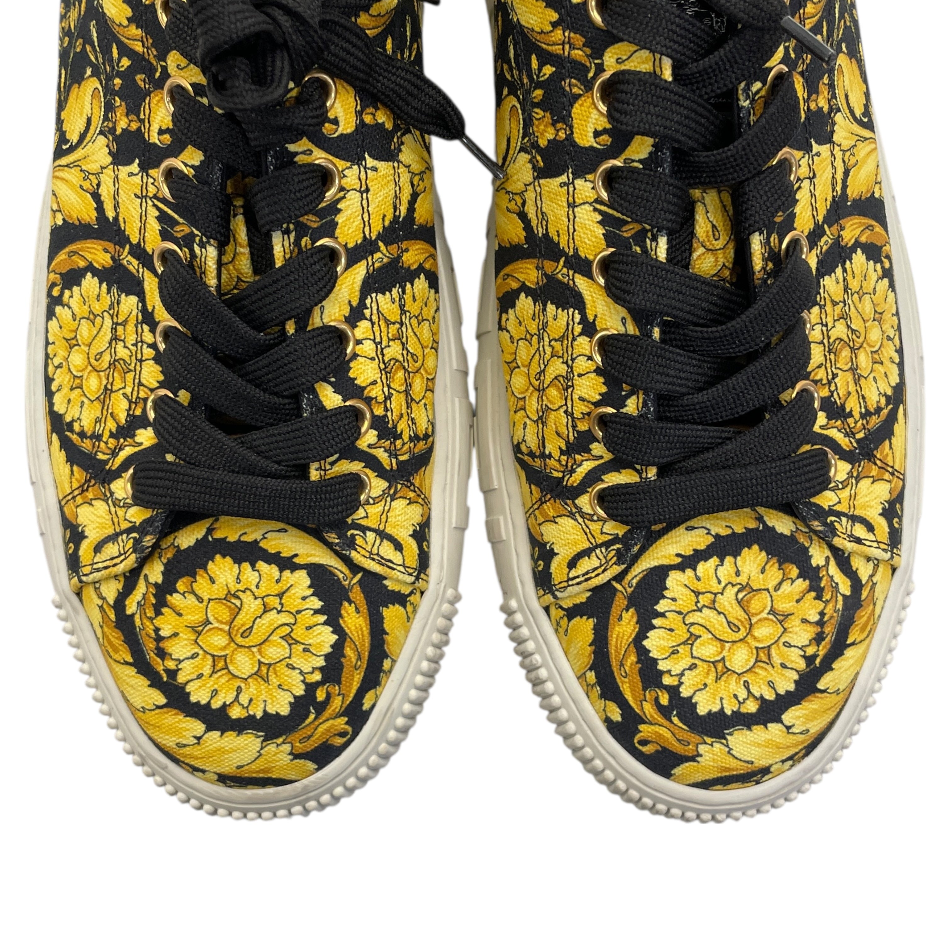 VERSACE/Low-Sneakers/EU 46/All Over Print/Leather/YEL/Greca Borocco Canvas view 5