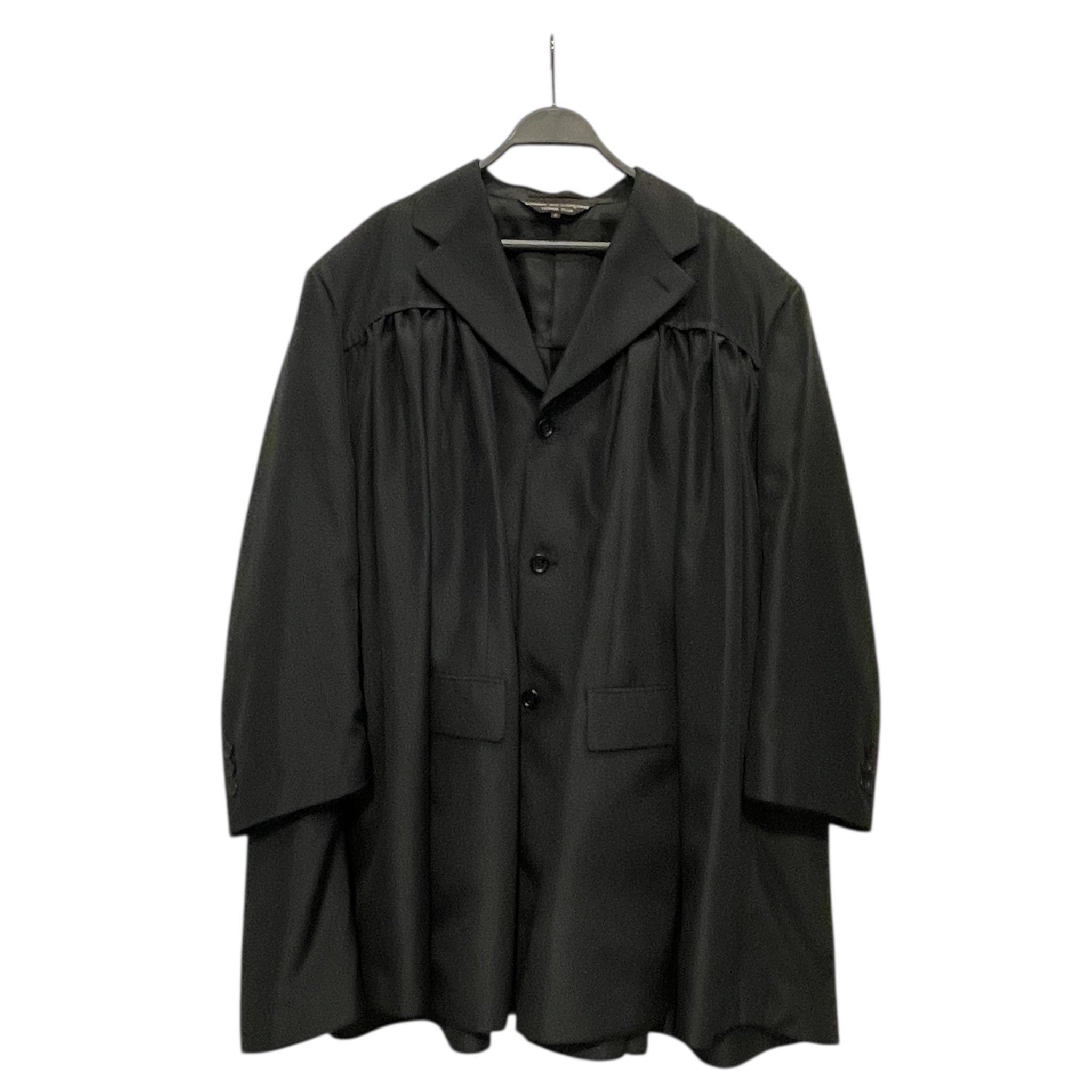 COMME des GARCONS HOMME PLUS/Jacket/L/Polyester/BLK/CDG HOMME CURTAIN PLEATED JKT view 1
