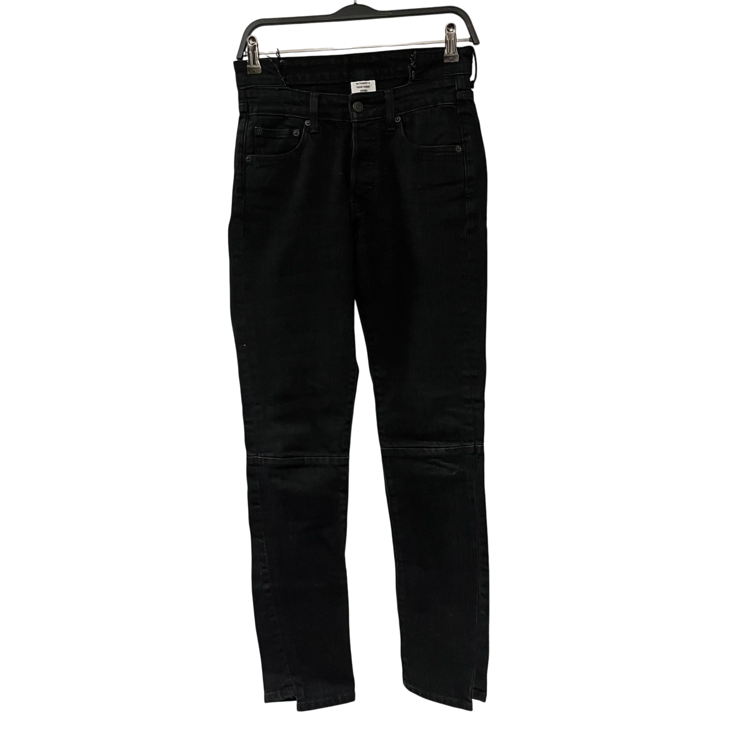 VETEMENTS/Levi's/Skinny Pants/S/Cotton/BLK/2017 reworked view 1