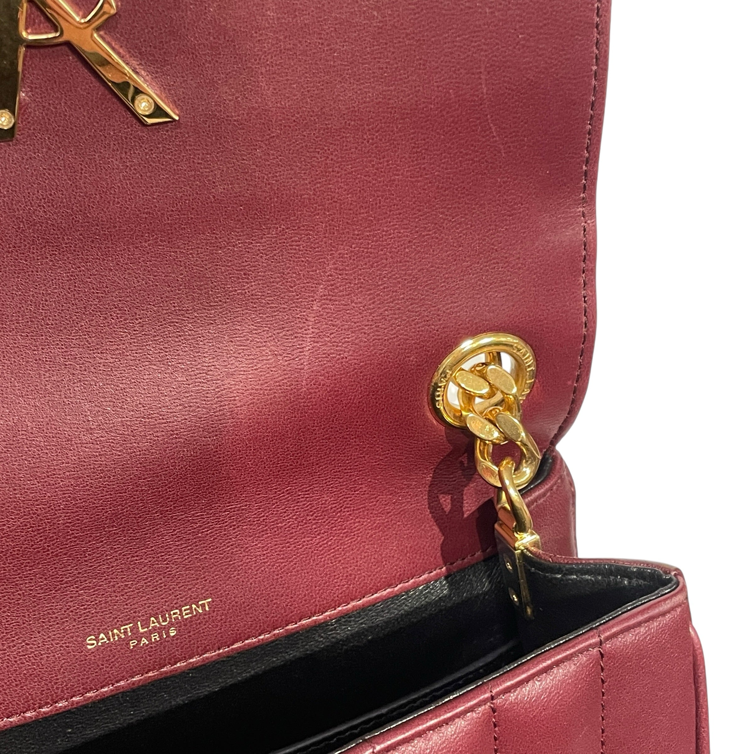 SAINT LAURENT/Cross Body Bag/Lambskin/BRD/VICKY QUILTED CHAIN CROSSBODY view 8