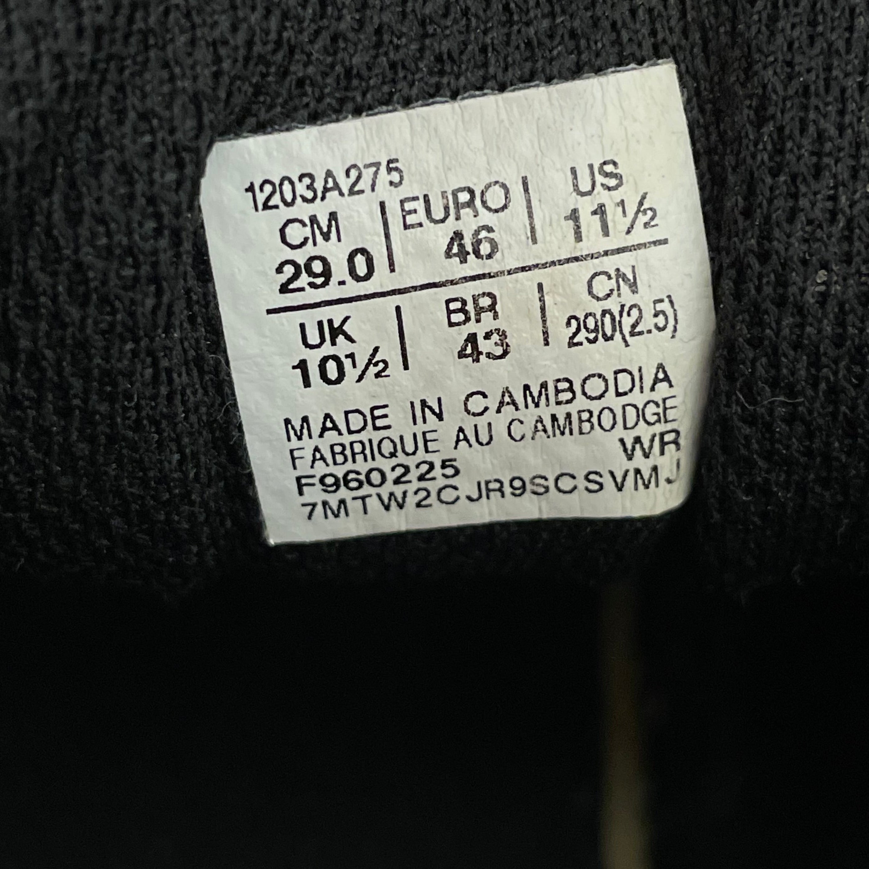 ASICS/Low-Sneakers/US 11.5/Cotton/BLK/ view 6