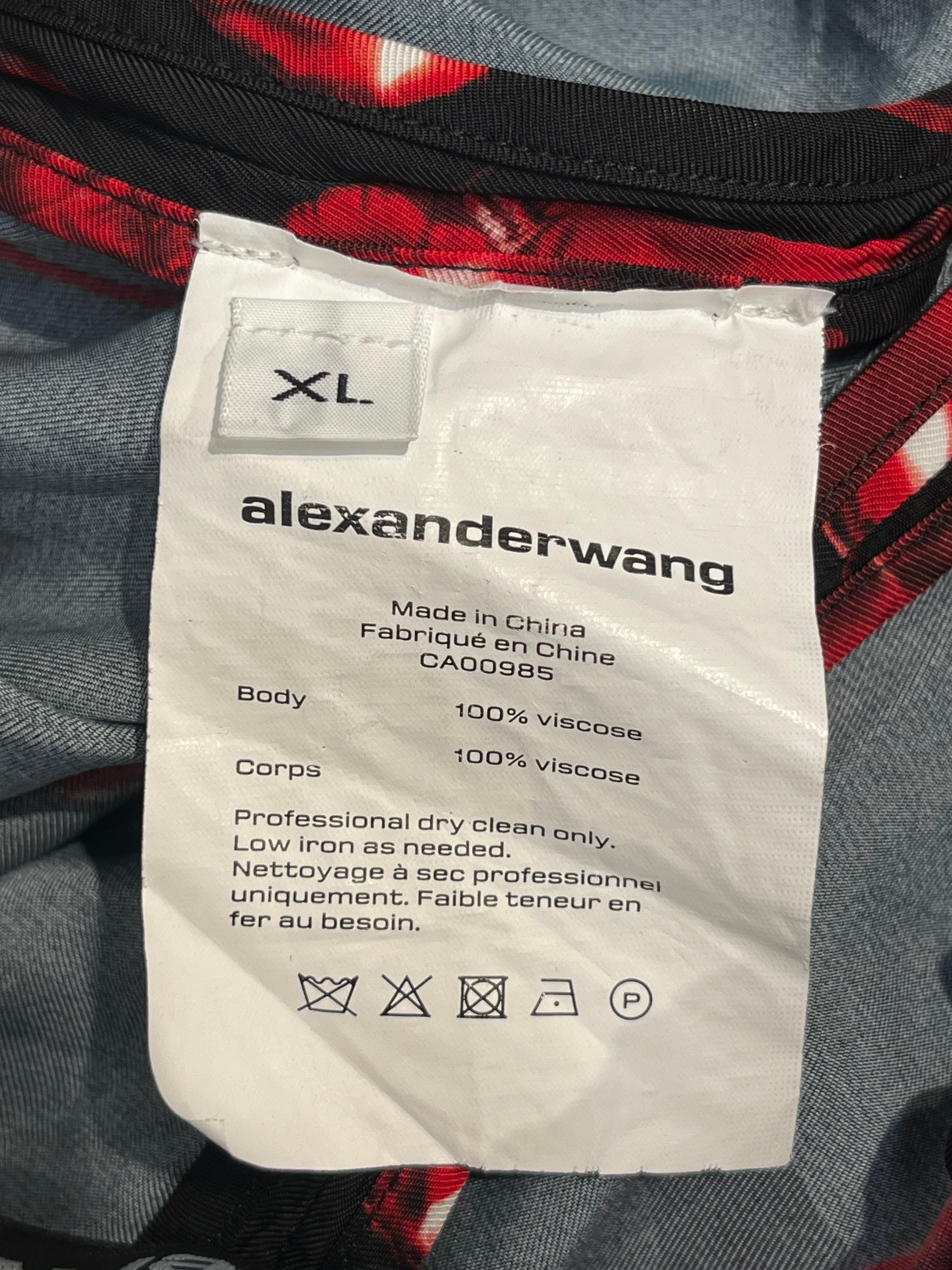 Alexander Wang/Shorts/XL/BLK/All Over Print/HEART CHERRY BALOON PRINT view 4