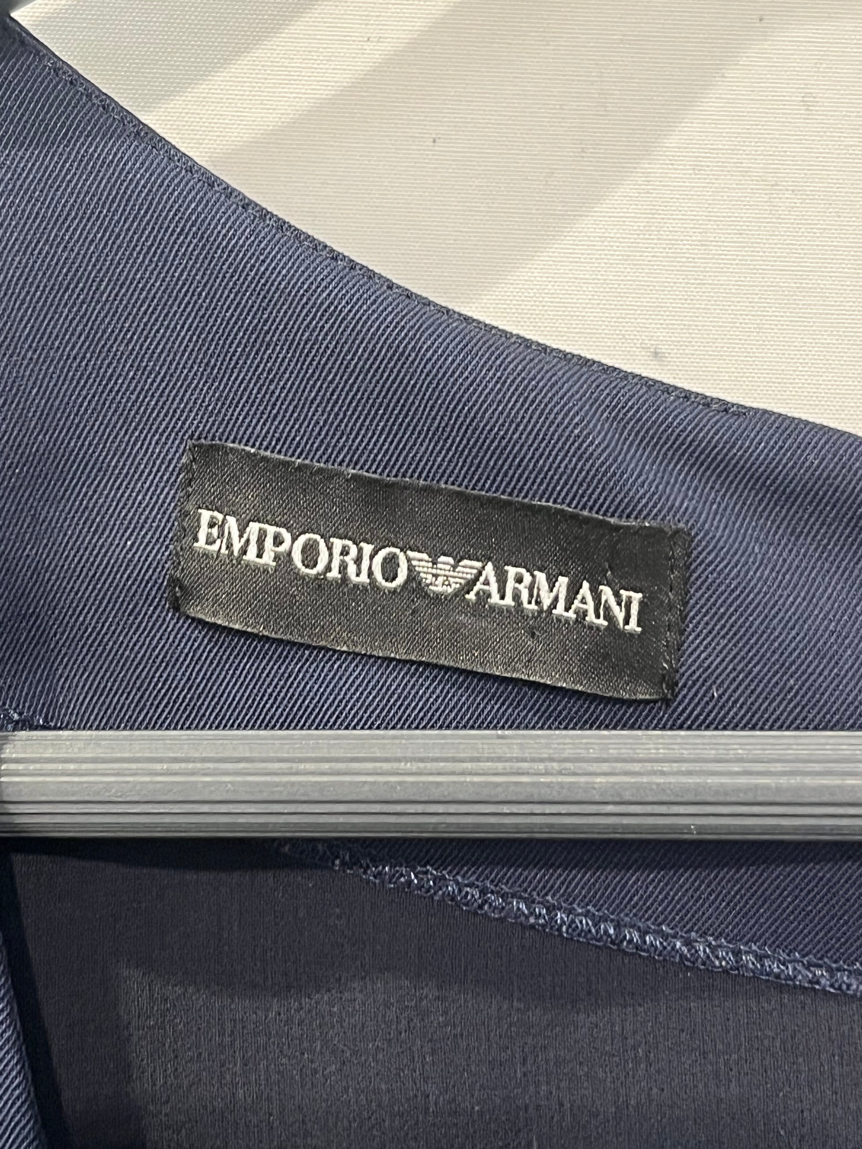 EMPORIO ARMANI/Dress/46/Cotton/NVY/RN103723 BUTTONS ON SLEEVES view 3