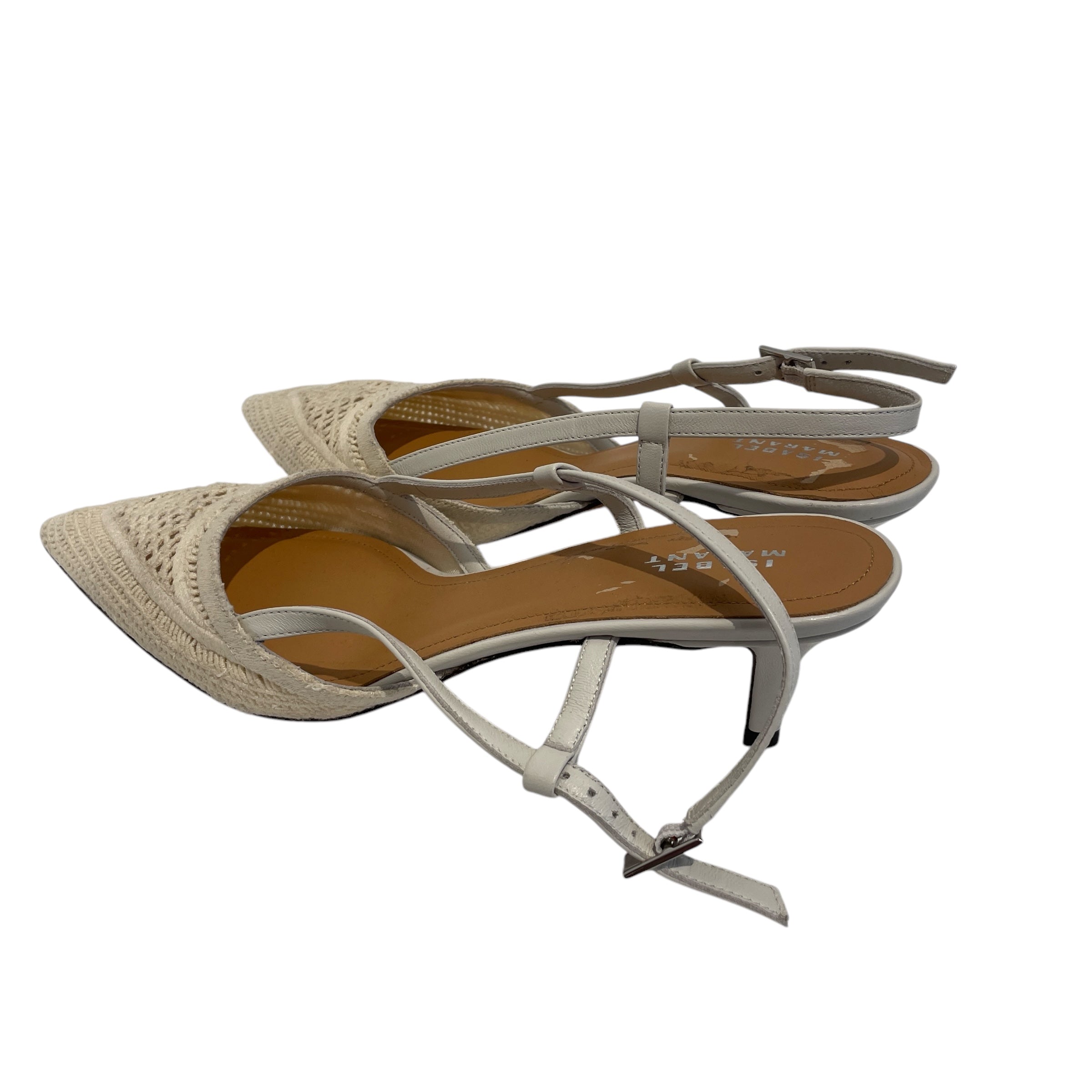 ISABEL MARANT/Heels/EU 38/WHT/Bekett Hidden Wedge view 2