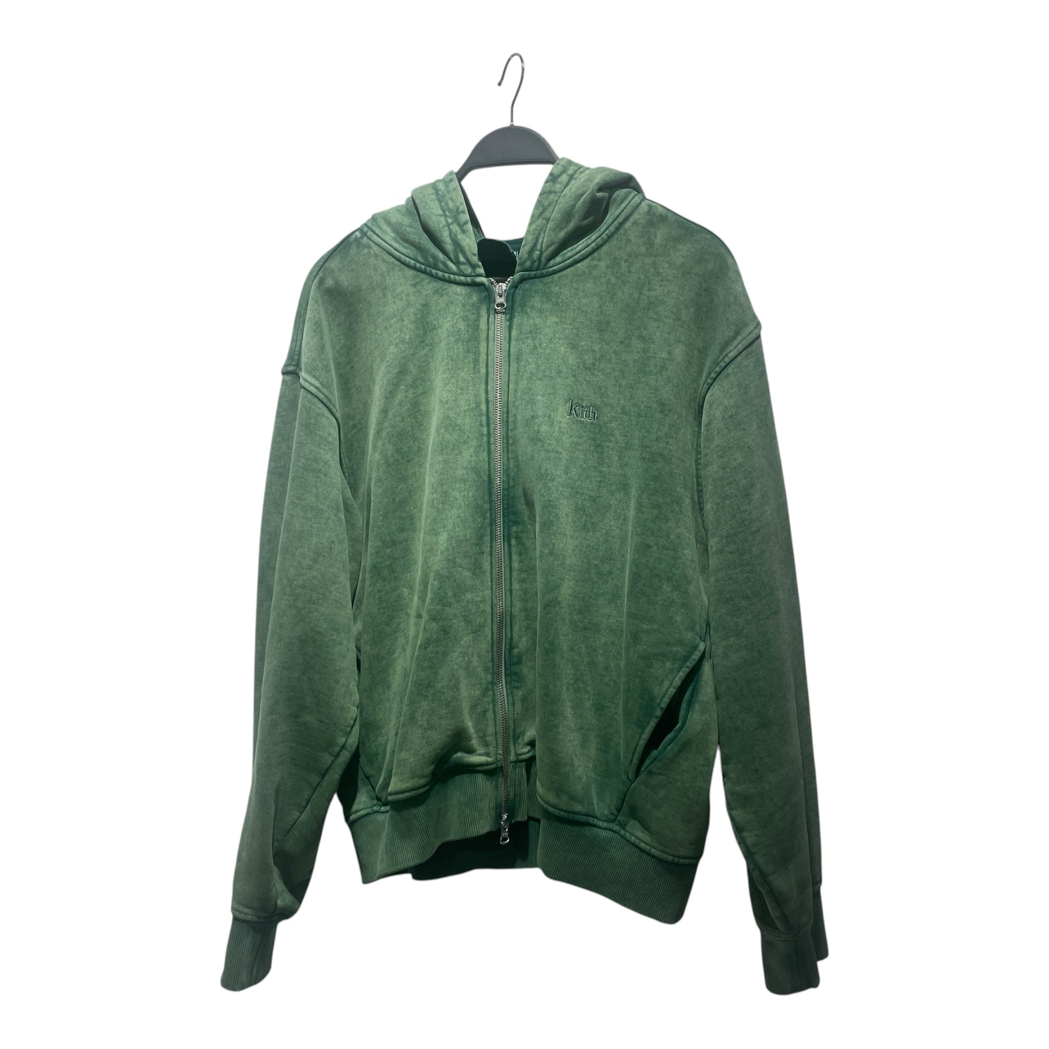 KITH/Zip Up Hoodie/XL/Cotton/GRN/Oversize/Cropped view 1