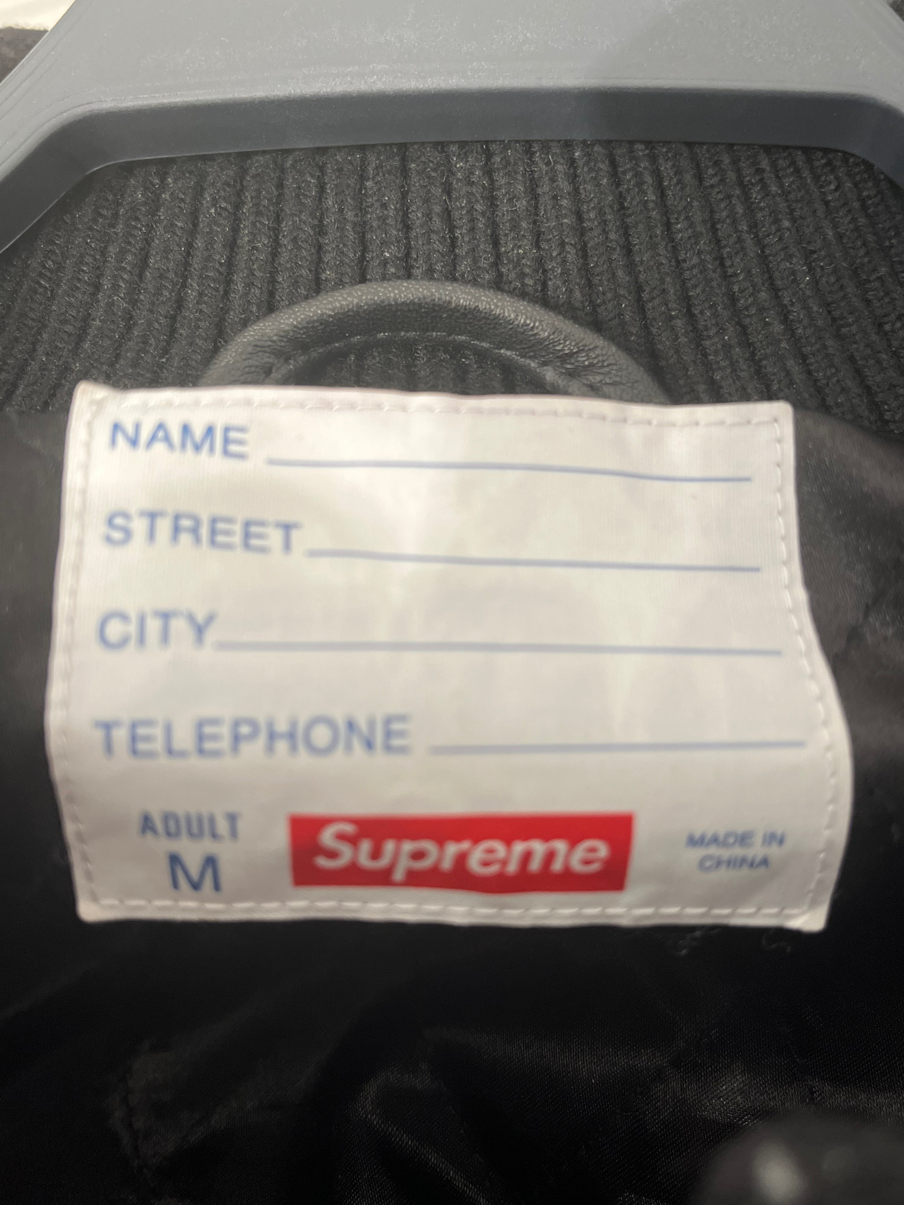 Supreme/Baseball Jkt/M/Cotton/BLK/NUMBERED VARSITY JCKT view 3