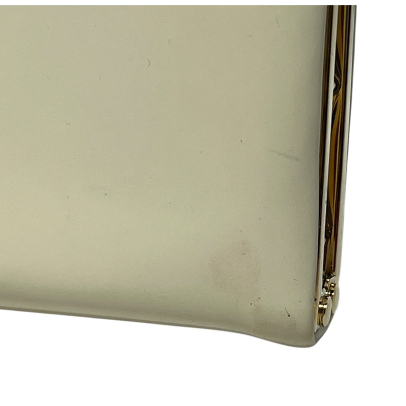 Christian Louboutin/Cross Body Bag/Leather/IVR/Crystal Clutch Gold Chain