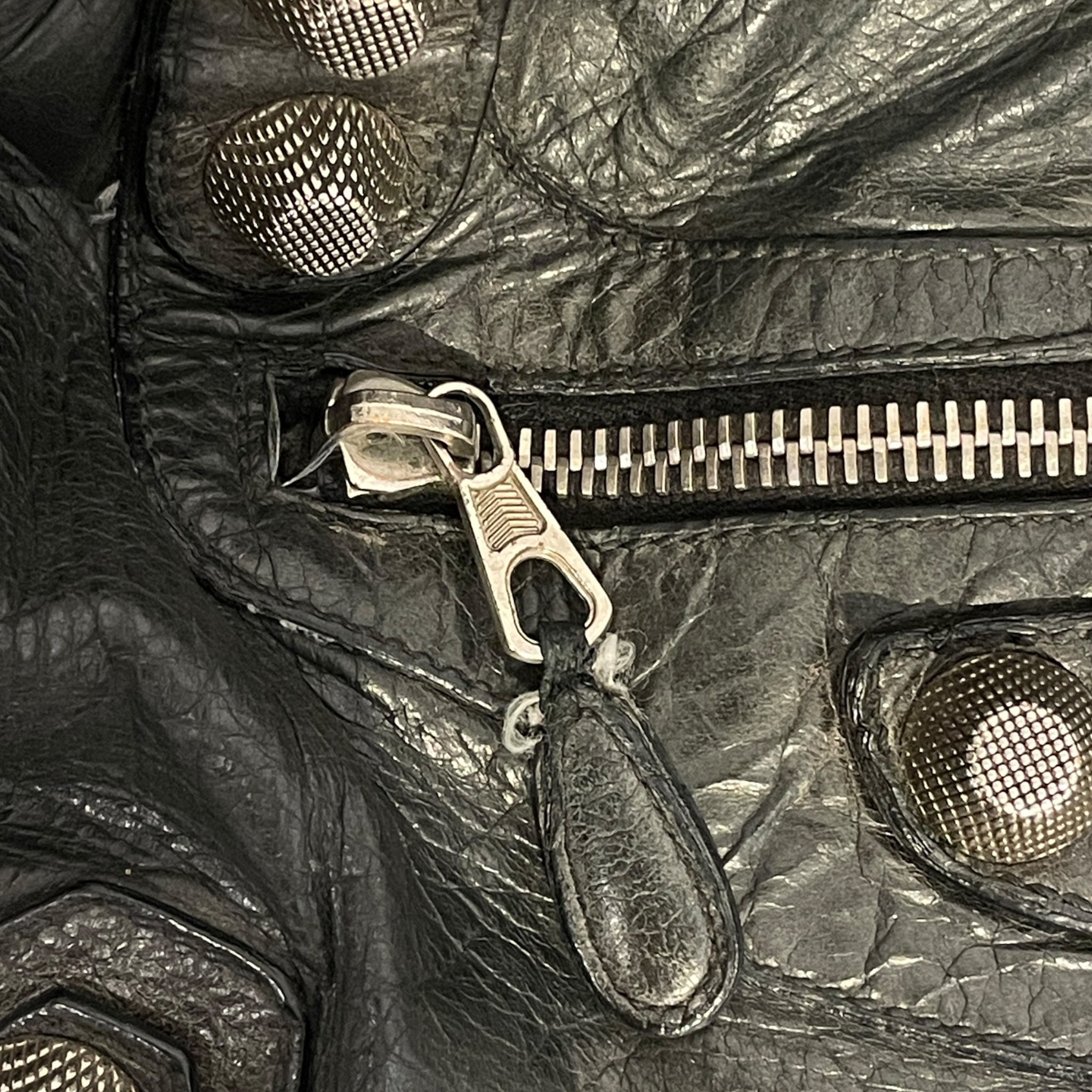 BALENCIAGA/Hand Bag/Leather/BLK/CITY BAG SILVER ZIP BRMYYKT view 6