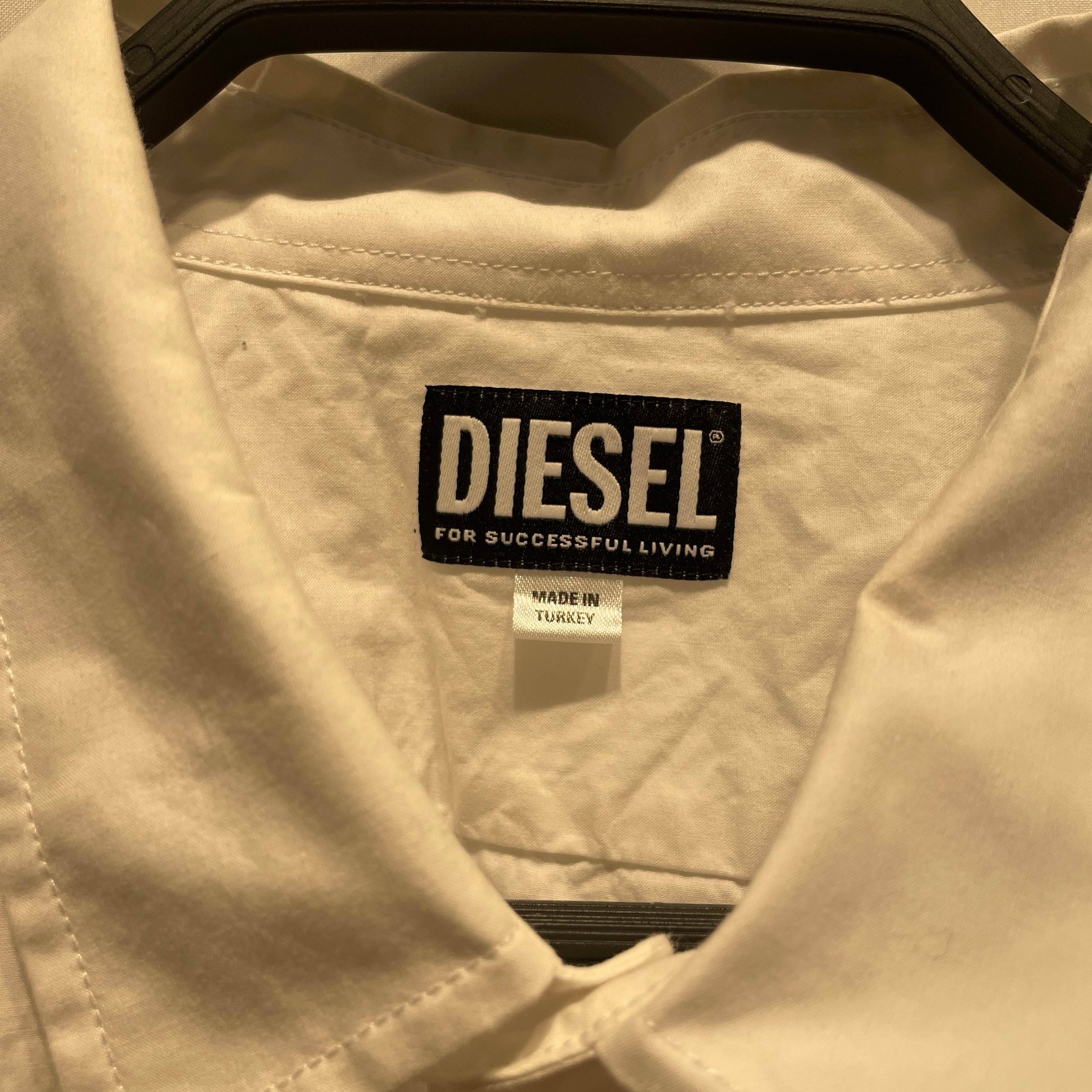 DIESEL/LS Shirt/XL/Cotton/WHT/ view 3