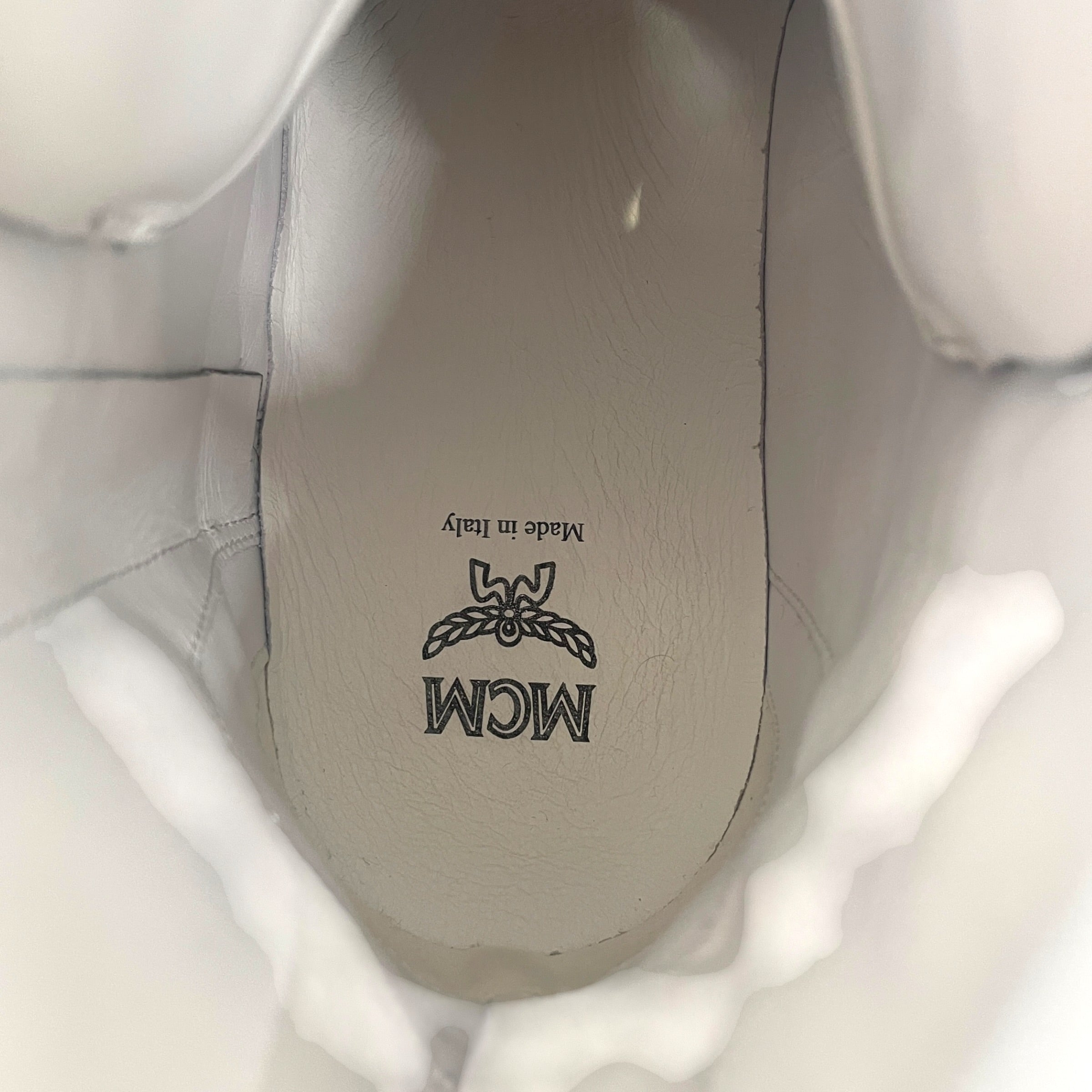 MCM/Hi-Sneakers/EU 42/Monogram/Leather/SLV/Silver Visetos High Sneaker view 3