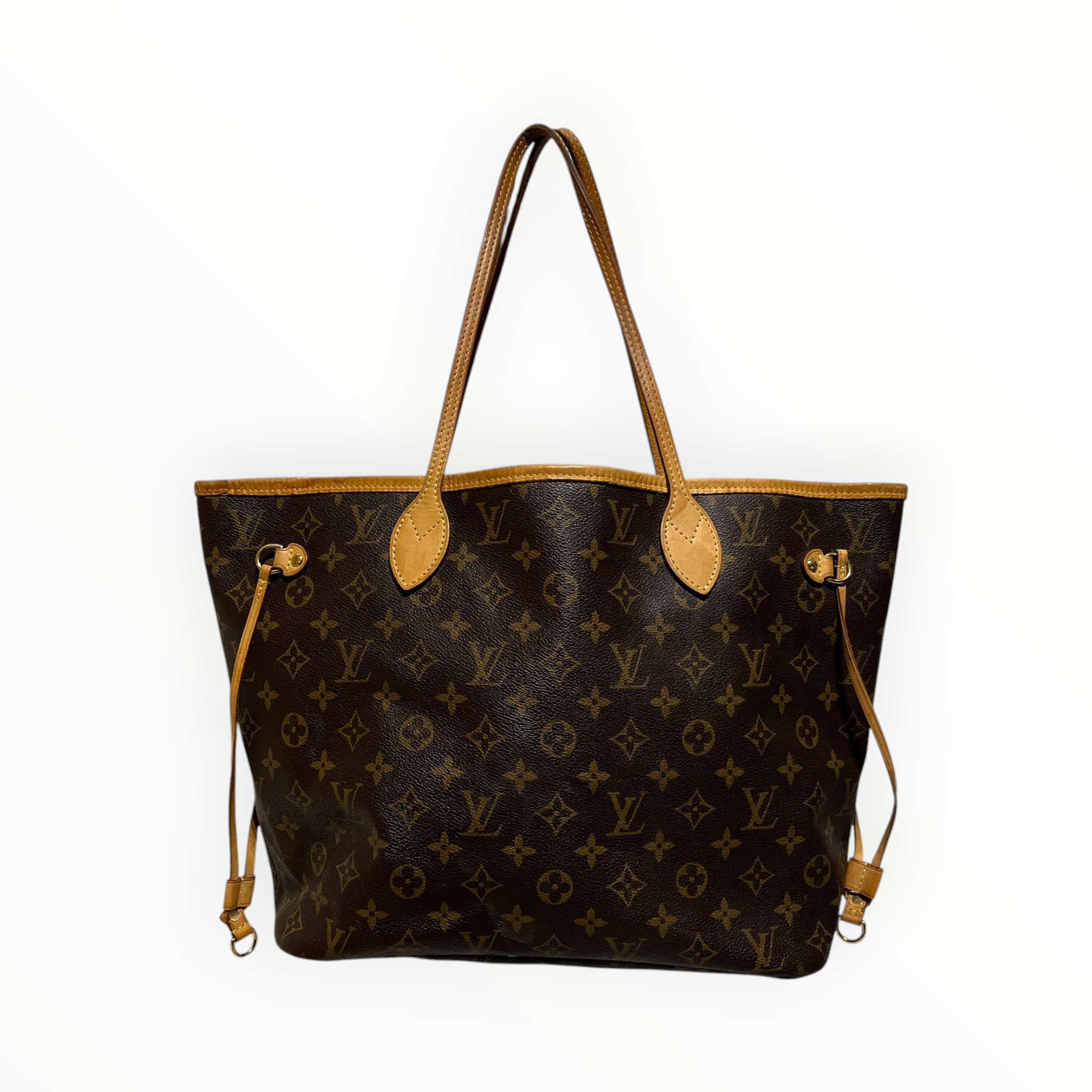 LOUIS VUITTON/Tote Bag/Monogram/Leather/BRW/BEIGE LINING view 1