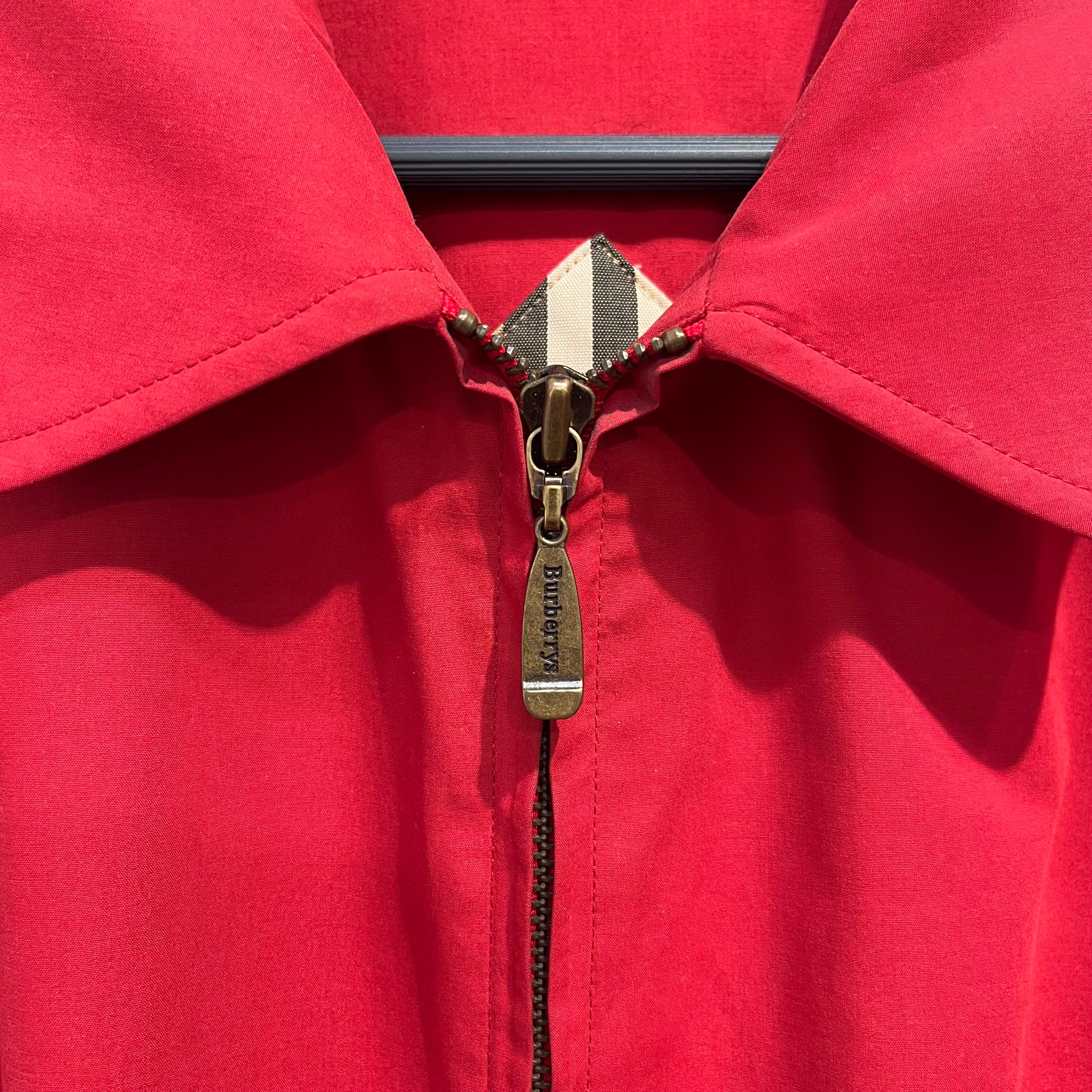 BURBERRYS/Jacket/XL/Cotton/RED/RED JACKET EMBROIDERY LOGO view 3