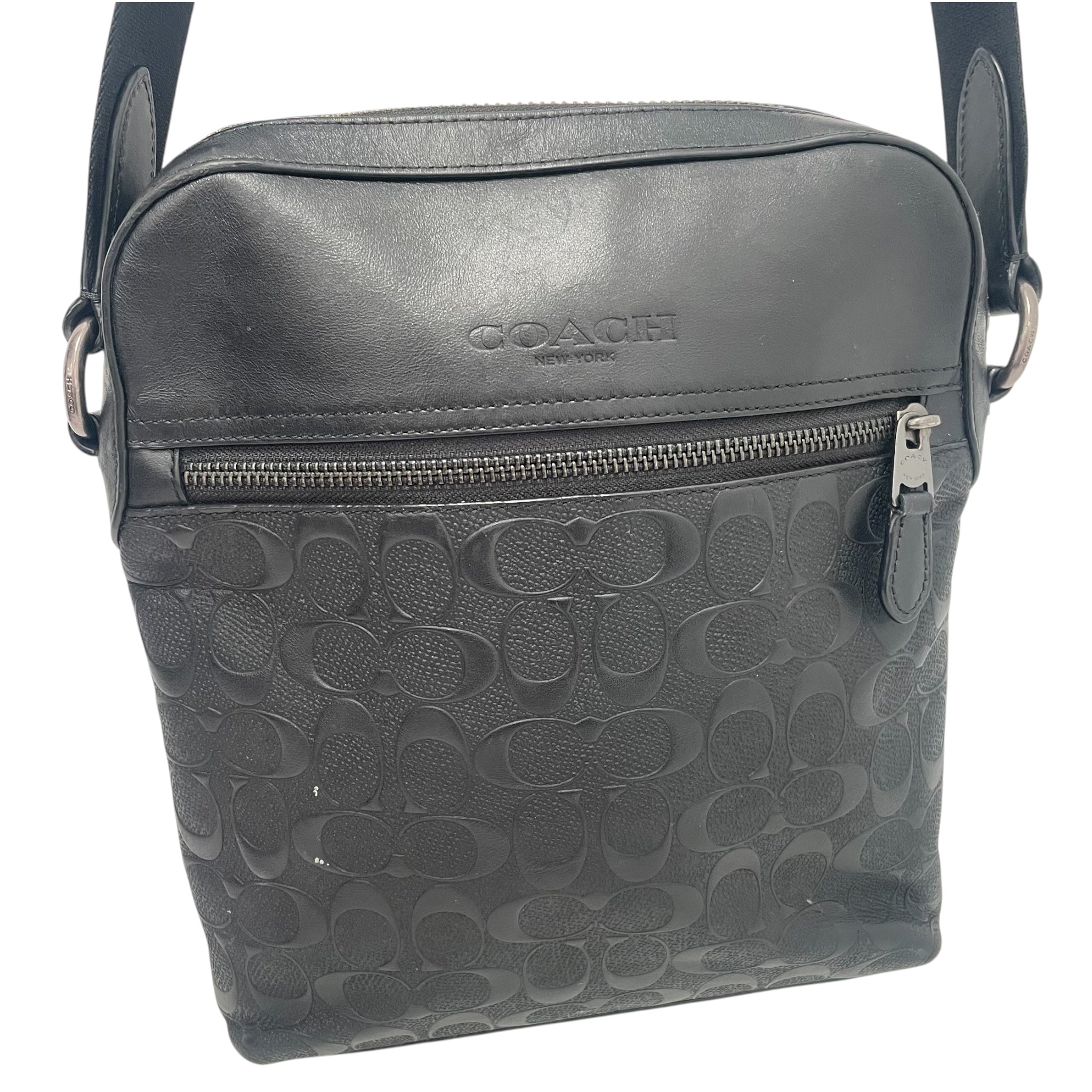 COACH/Clutch Bag/Leather/BLK/ALLBLACKCOACHBAG view 3