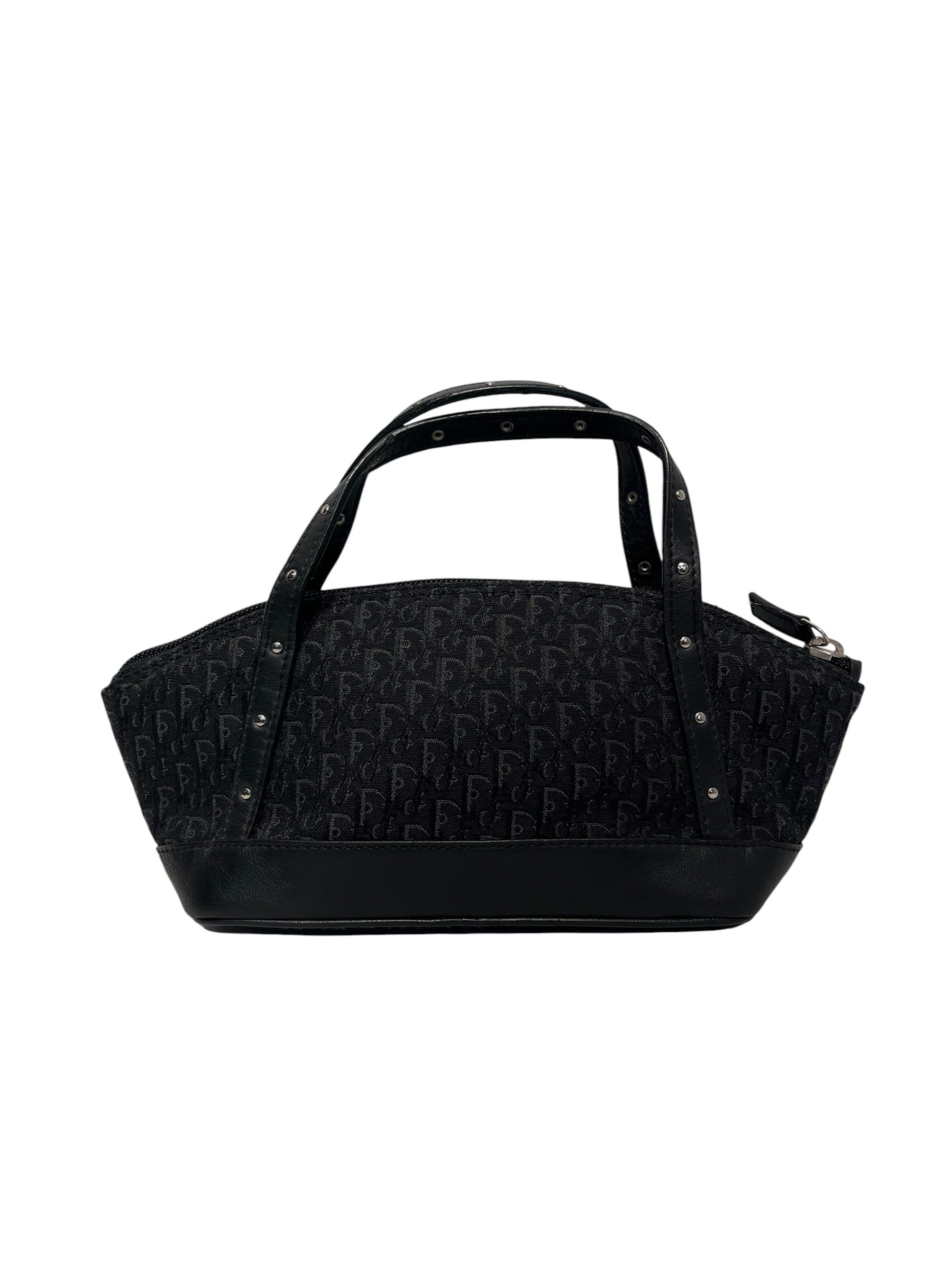 Christian Dior/Hand Bag/All Over Print/Cotton/BLK/Street Chic  trotter bag view 3