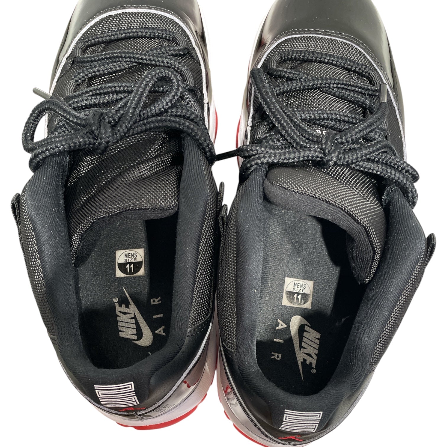 NIKE/AIR JORDAN 11 RETRO LOW/Low-Sneakers/US 11/Leather/BLK/FV5104-006 view 3