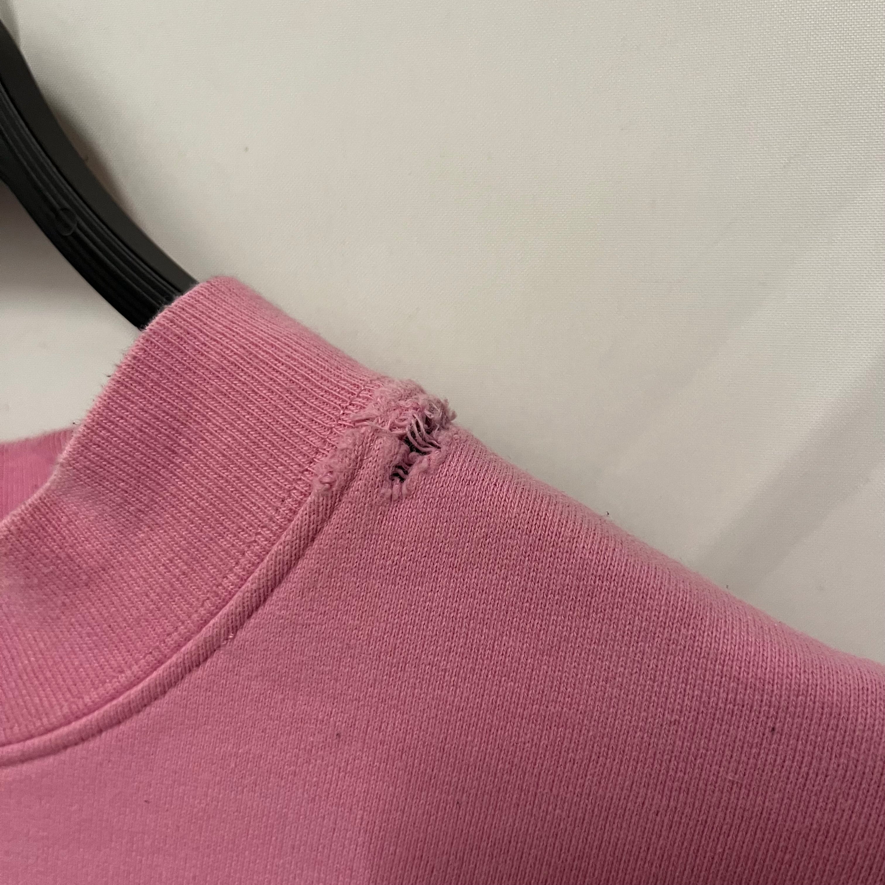 BALENCIAGA/Sweatshirt/4/Cotton/PNK/bb logo embroidered view 5
