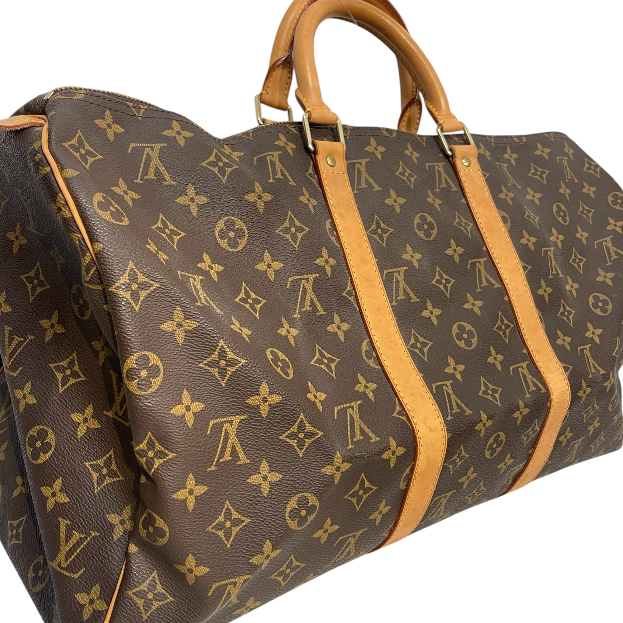 LOUIS VUITTON/Luggage/Monogram/Leather/BRW/KEEPALL 50 view 3