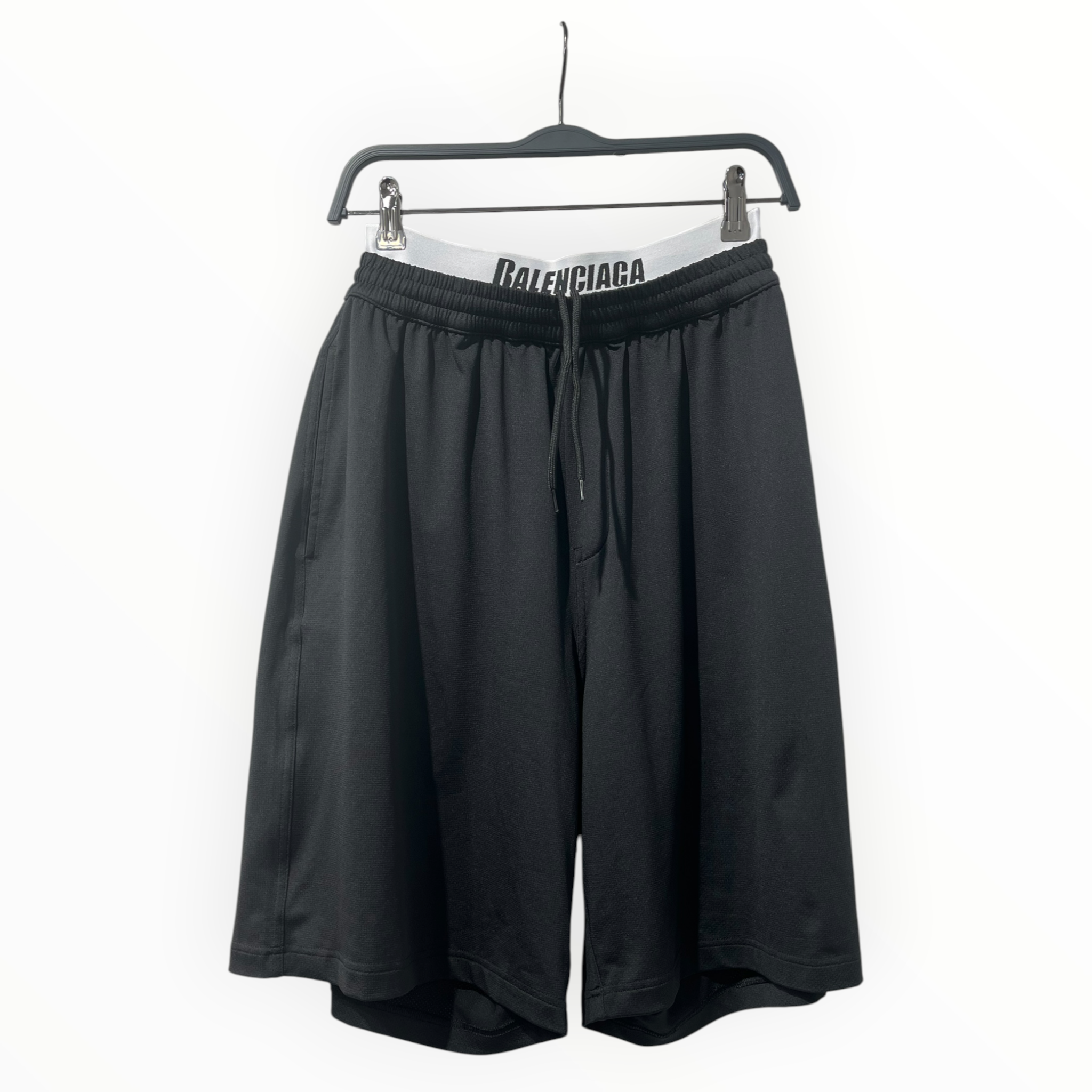 BALENCIAGA/Shorts/XS/Polyester/BLK/BOXER LINING SHORTS view 1