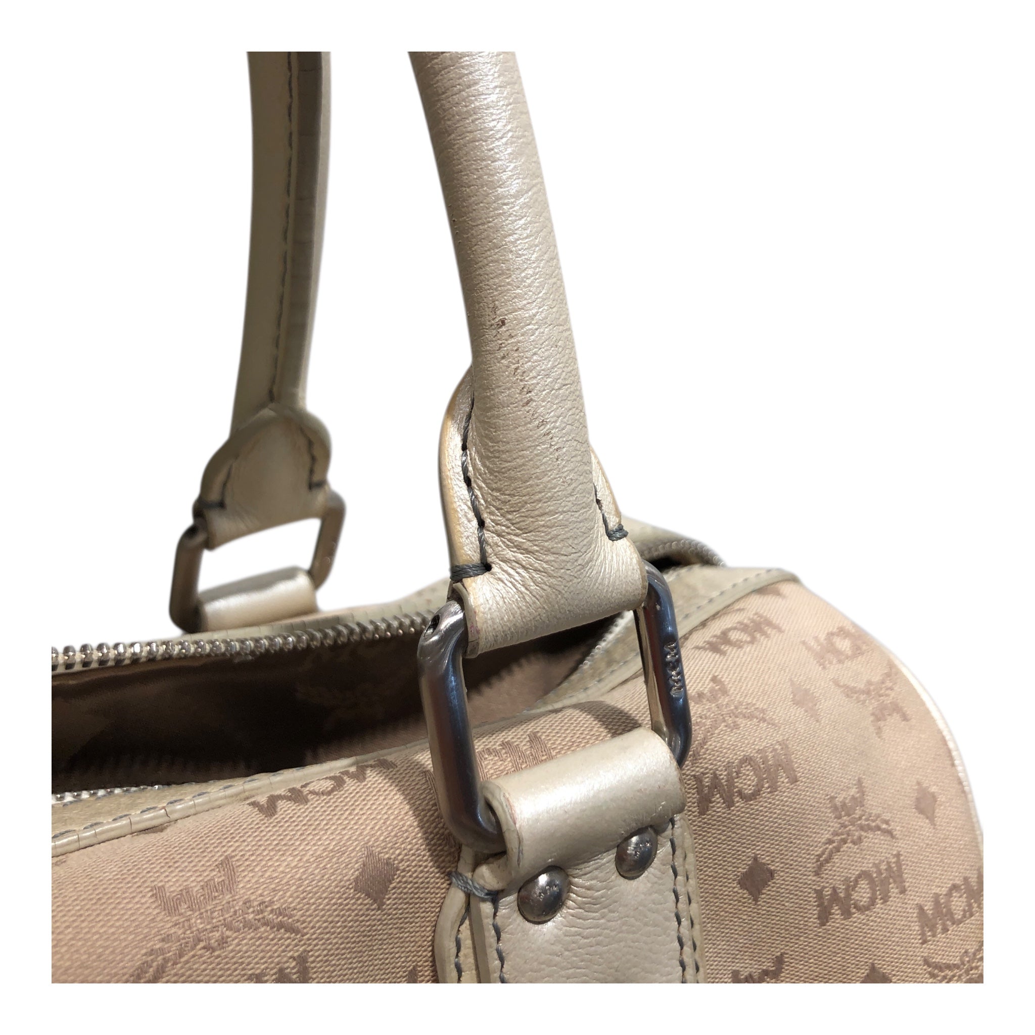 MCM/Hand Bag/Monogram/Cotton/BEG/ view 7