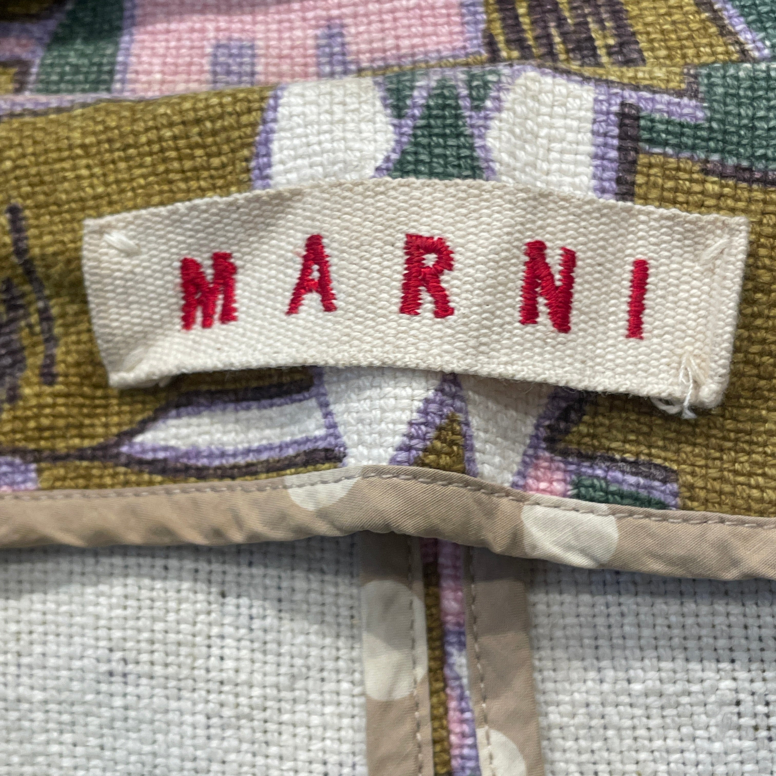 MARNI/Jacket/42/Floral Pattern/Cotton/GRN/ view 3