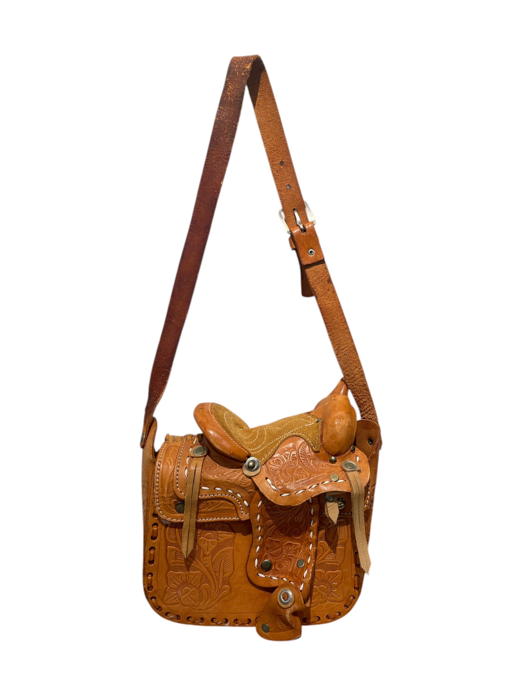 Vintage/Cross Body Bag/Leather/CML/ view 2