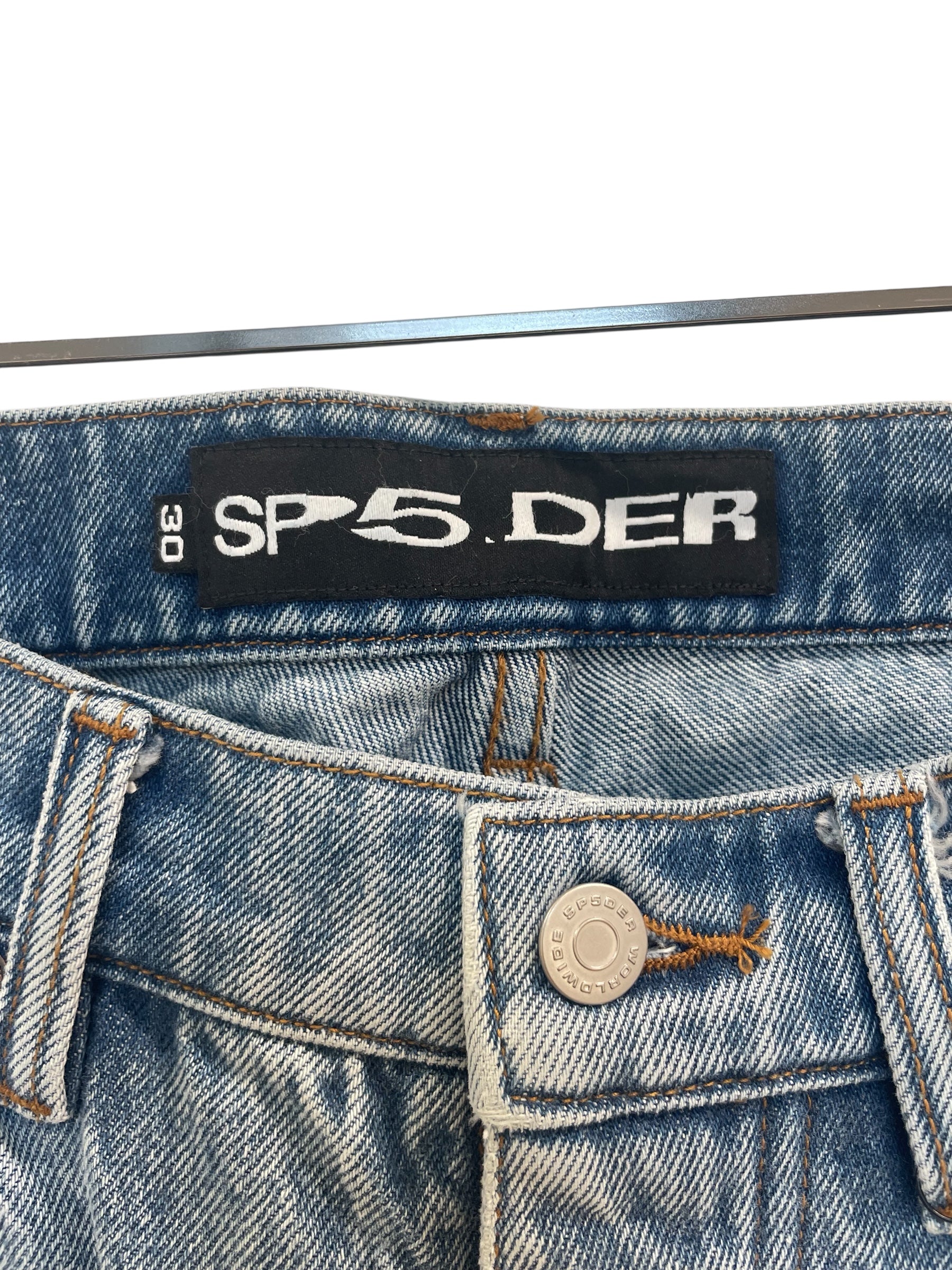 Sp5der/Pants/30/Denim/BLU/Light wash beluga jeans view 3