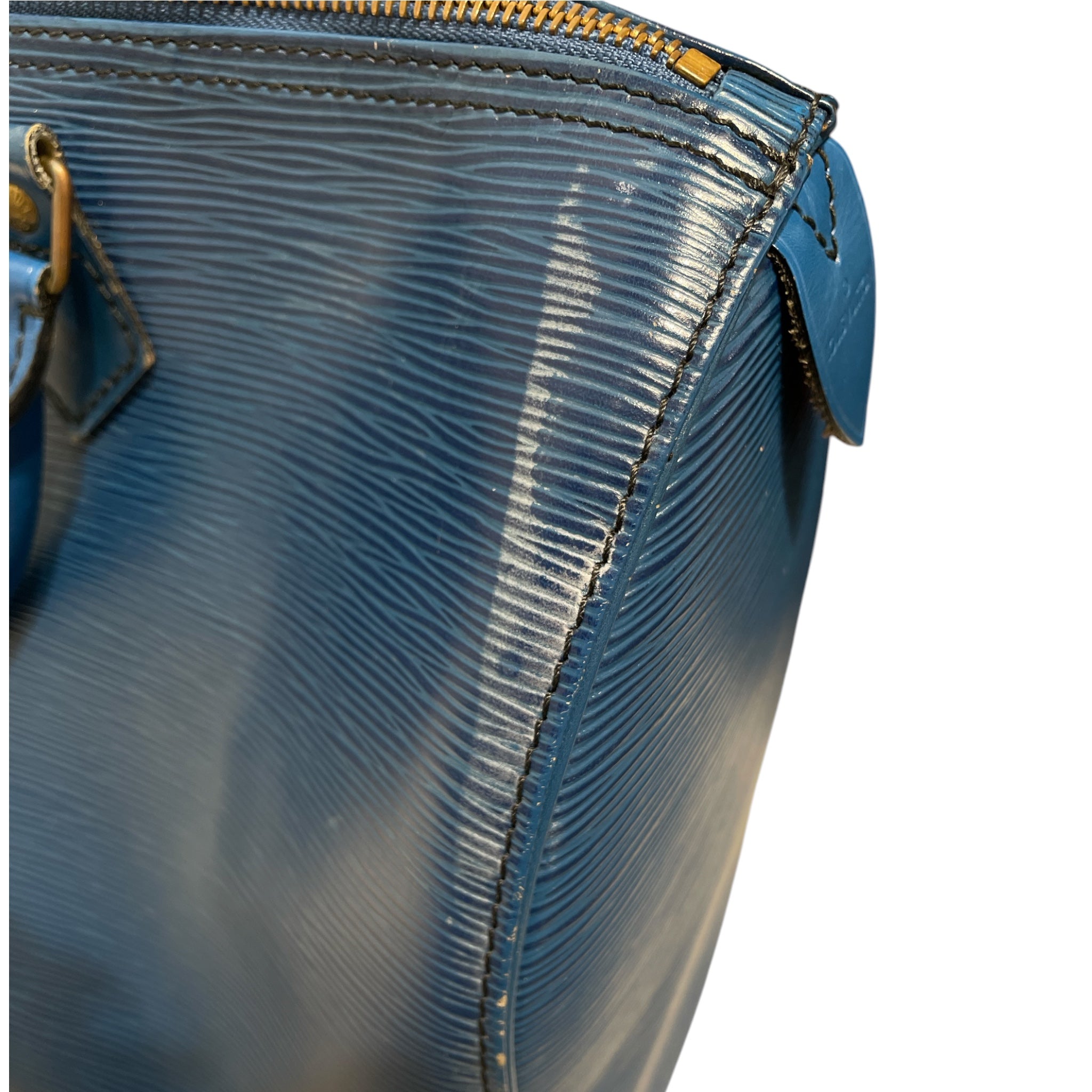 LOUIS VUITTON/Hand Bag/Stripe/Leather/BLU/SPEEDY 35 EPI LEATHER BLUE view 5