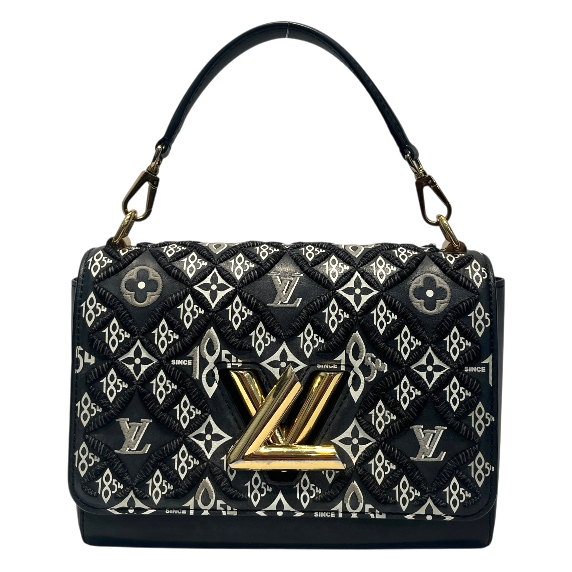 LOUIS VUITTON/Hand Bag/OS/All Over Print/Leather/BLK/1854 ALLVR PRNT view 10
