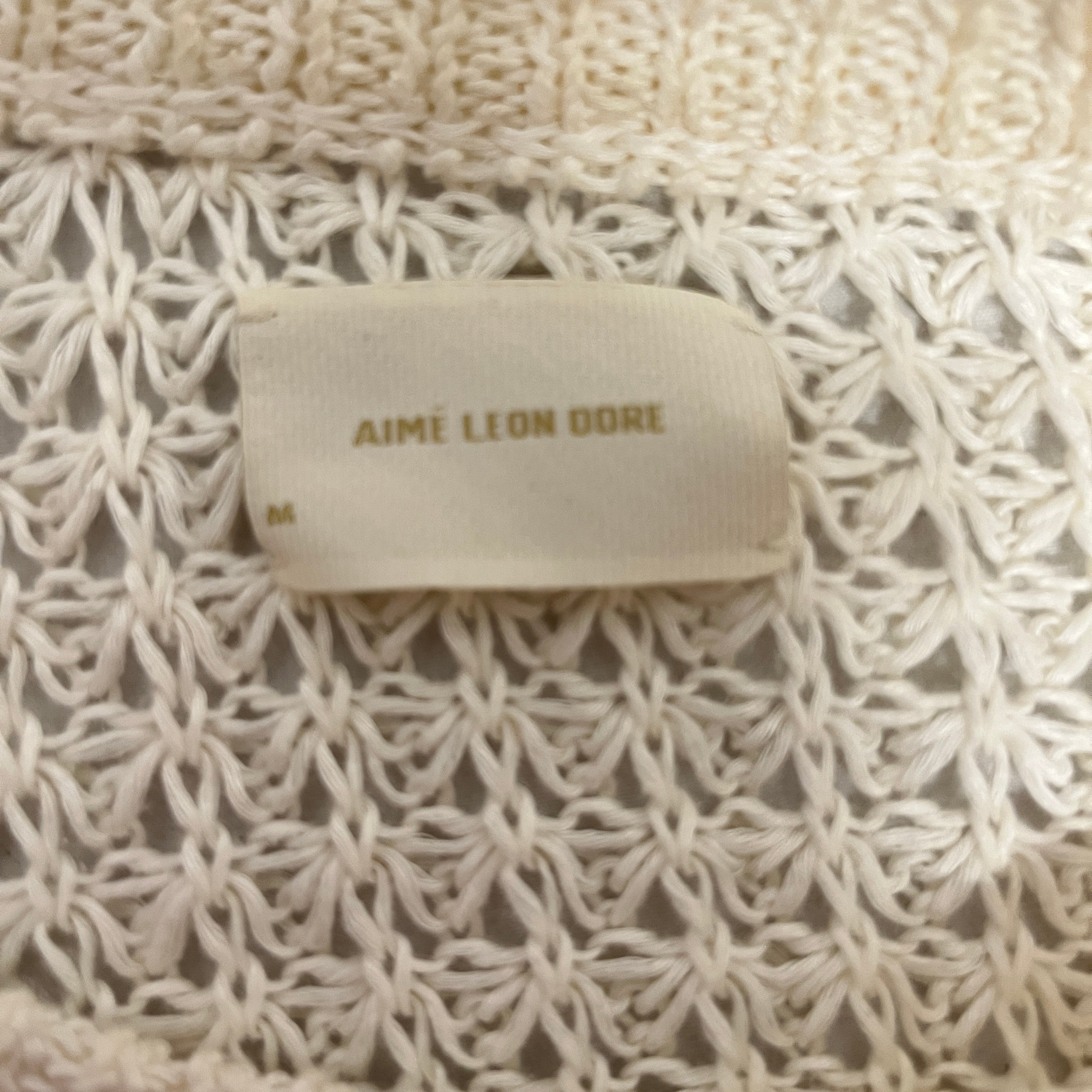 AIME LEON DORE/Sweater/M/Hemp/CRM/LOOSE KNIT view 3