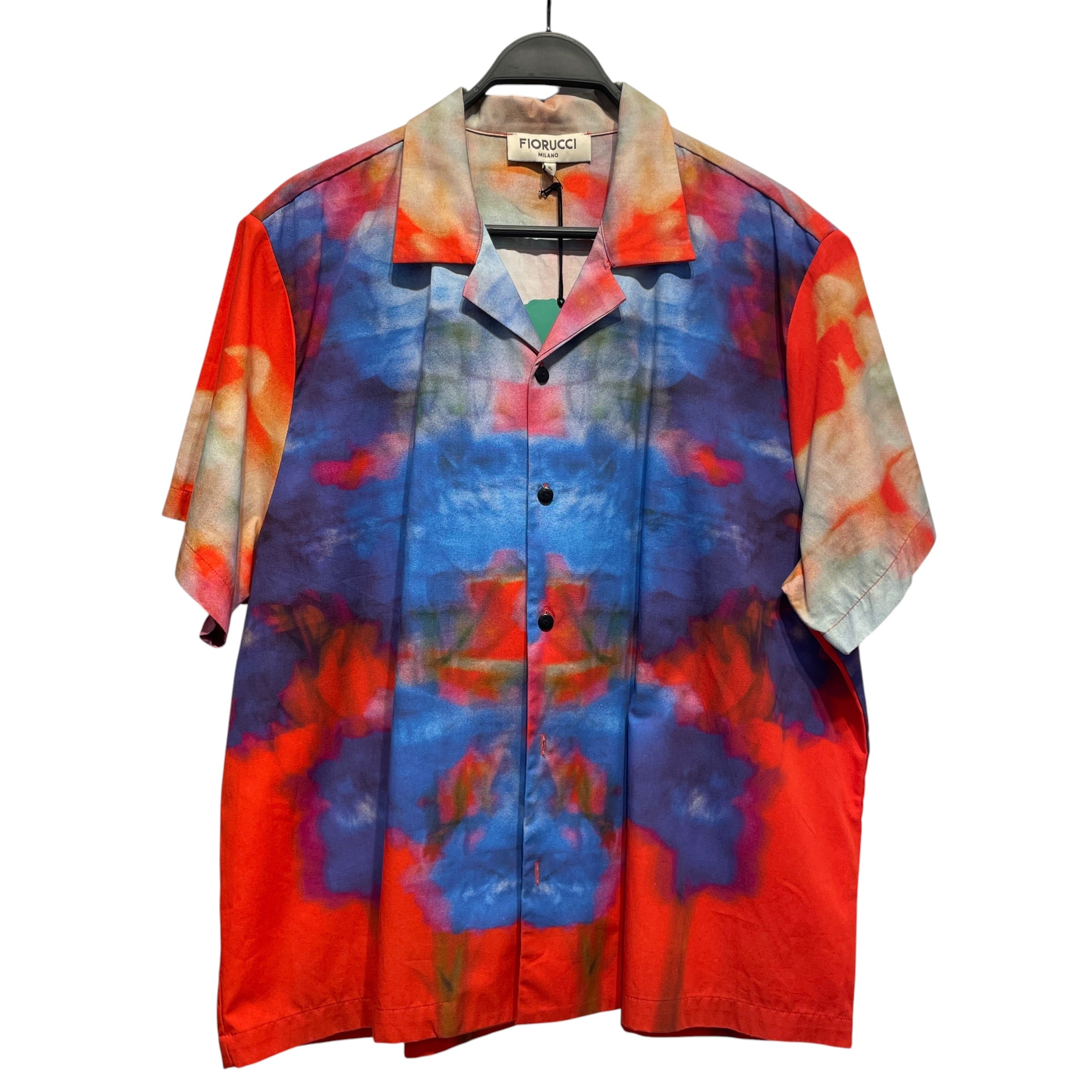 FIORUCCI/SS Shirt/XL/Cotton/RED/All Over Print/GRADIENT view 1