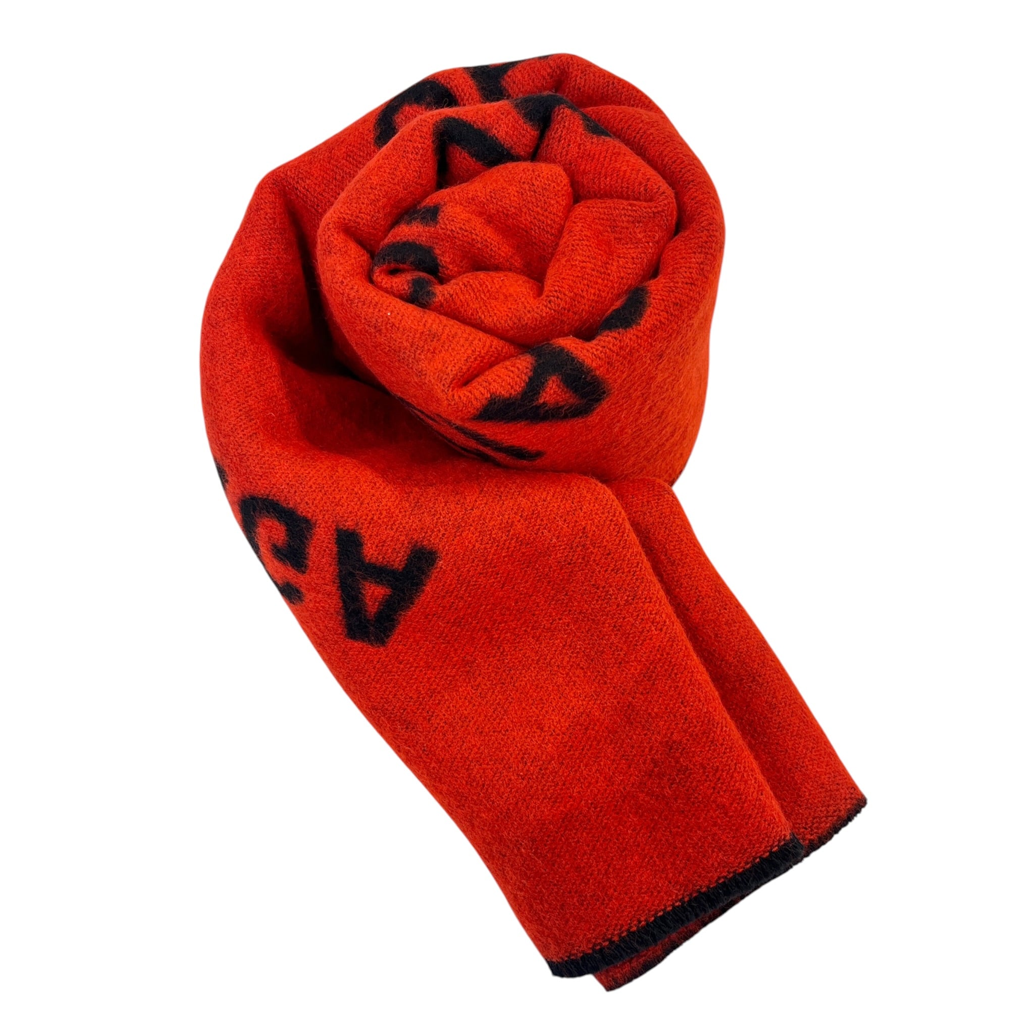 BALENCIAGA/Scarf/Plaid/Cotton/RED/ALL OVER MACRO view 1