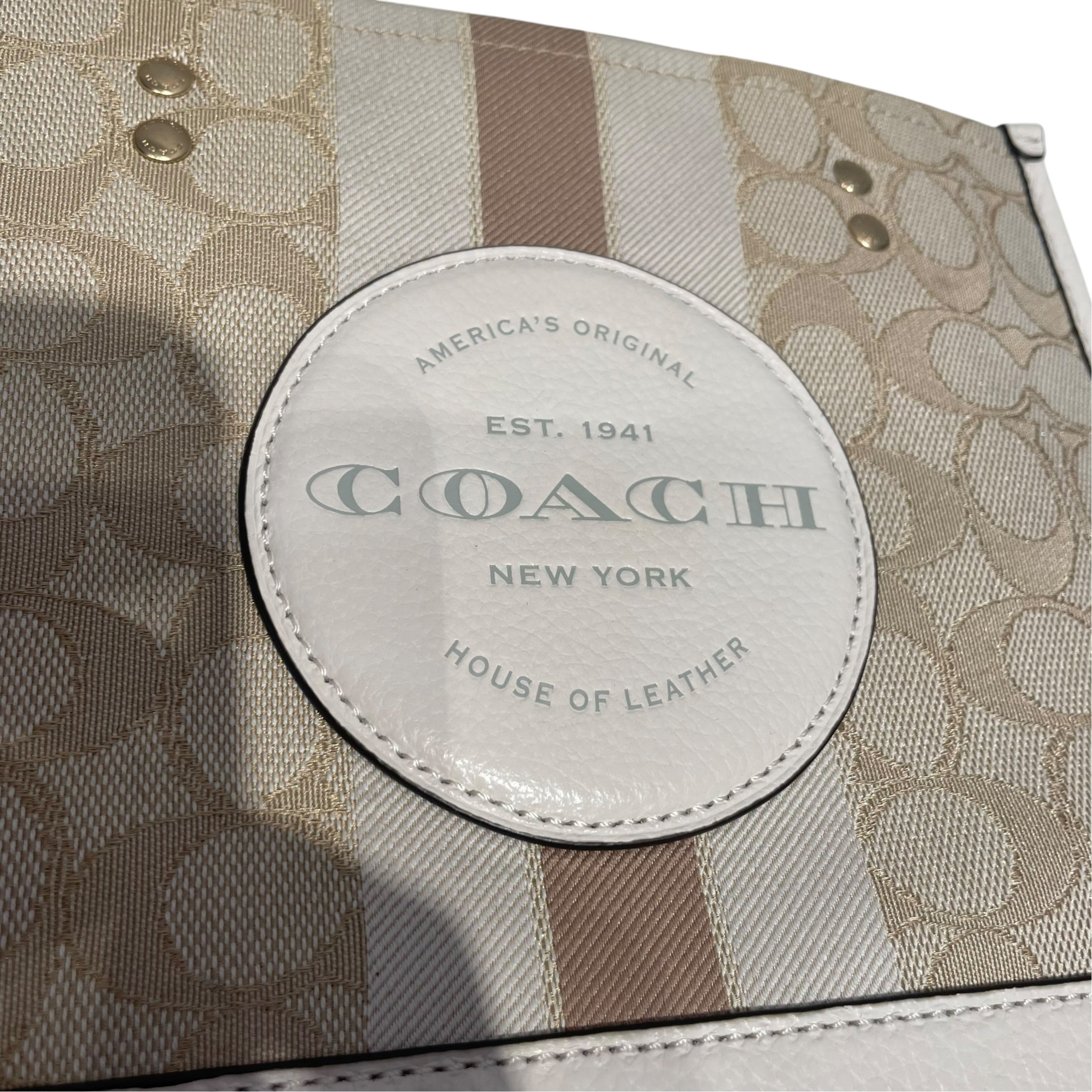 COACH/Hand Bag/Cotton/CRM/NWT Dempsey view 5