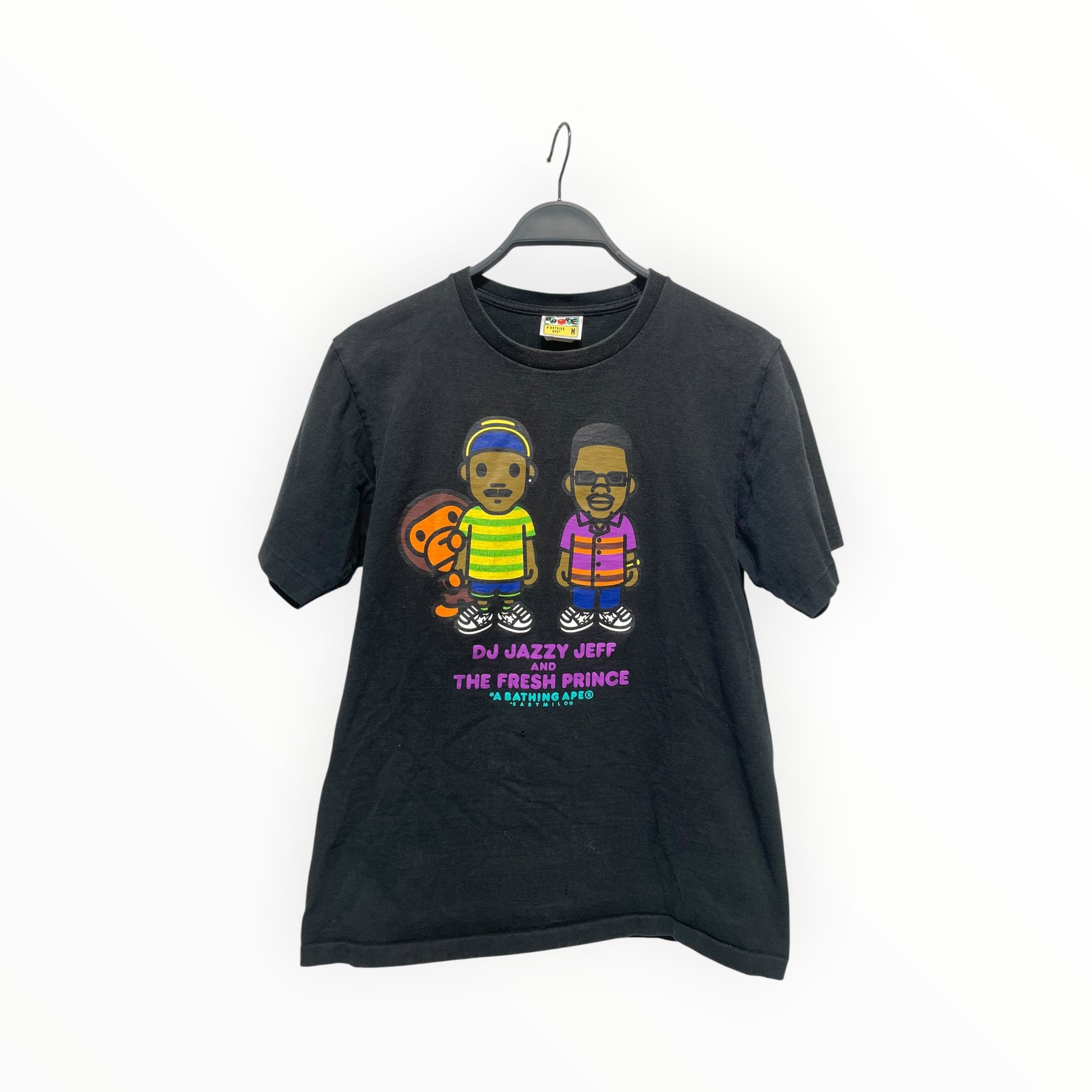 A BATHING APE/T-Shirt/M/Cotton/BLK/FRESH PRINCE COLLAB view 1