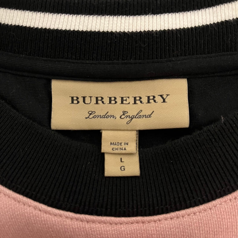 BURBERRY/Sweatshirt/L/Cotton/PNK/EQUESTRIAN