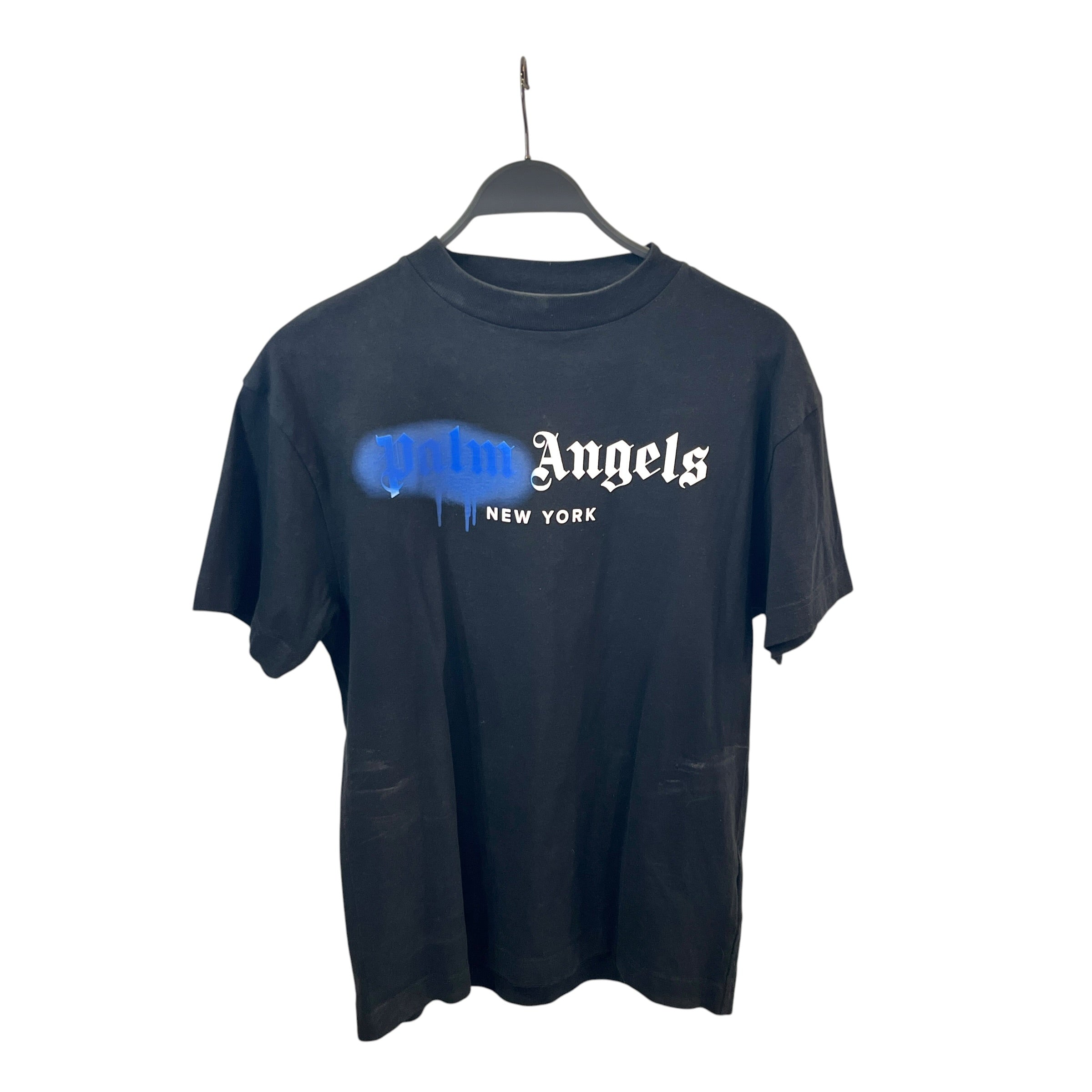Palm Angels/T-Shirt/XS/Cotton/BLK/Graphic/New York Spray Paint view 1